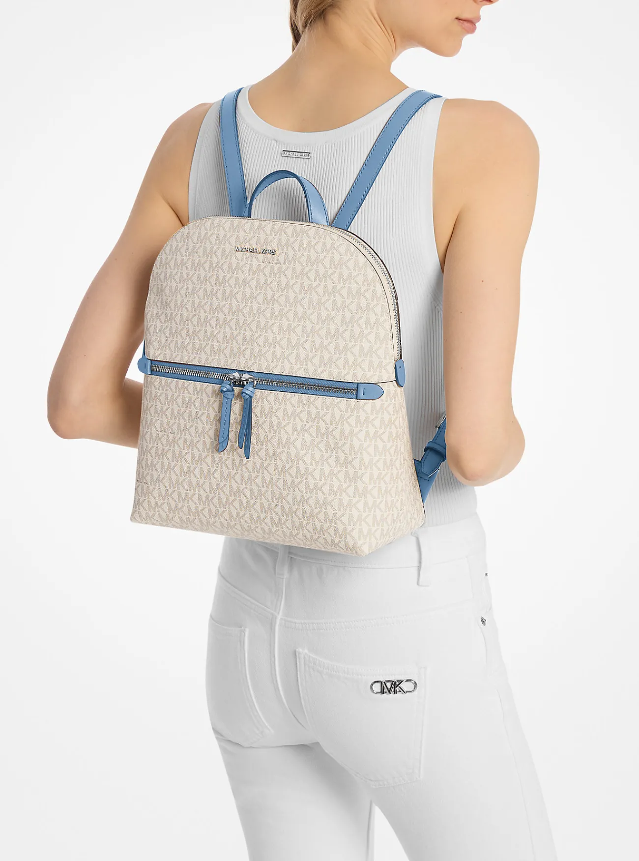 Michael Kors Rugzak Dallas met kenmerkend logo, middelgroot Clearance