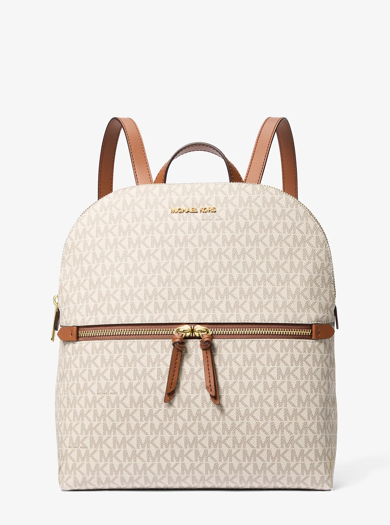 Michael Kors Rugzak Dallas met kenmerkend logo, middelgroot VANILLE Fashion