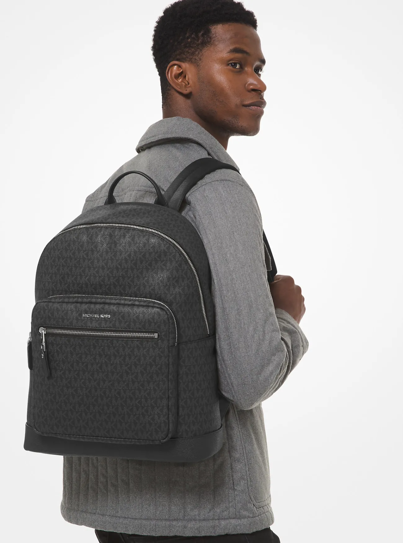 Michael Kors Rugzak Hudson met logo ZWART Discount