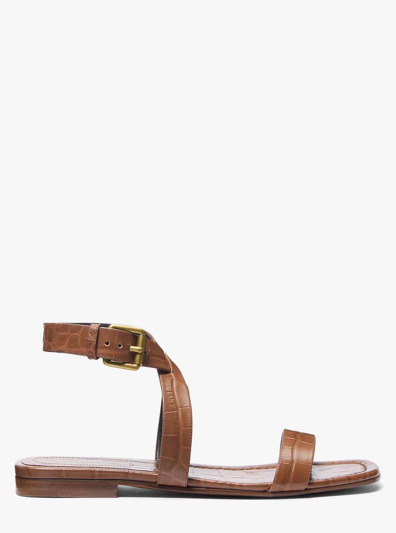 Michael Kors Sandaal Bridgette van leer met krokodillenprint in reli&euml;f ZADEL Hot