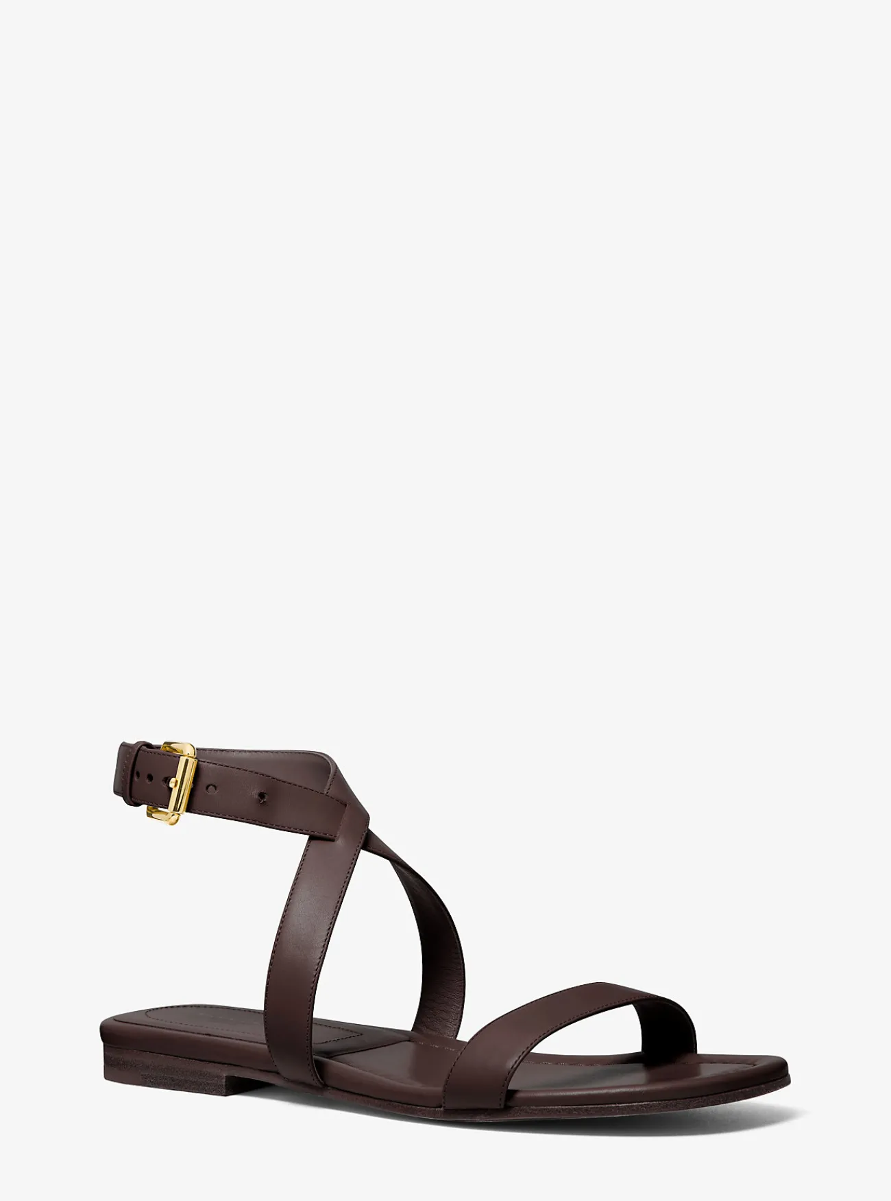 Michael Kors Sandaal Bridgette van leer CHOCOLADE New