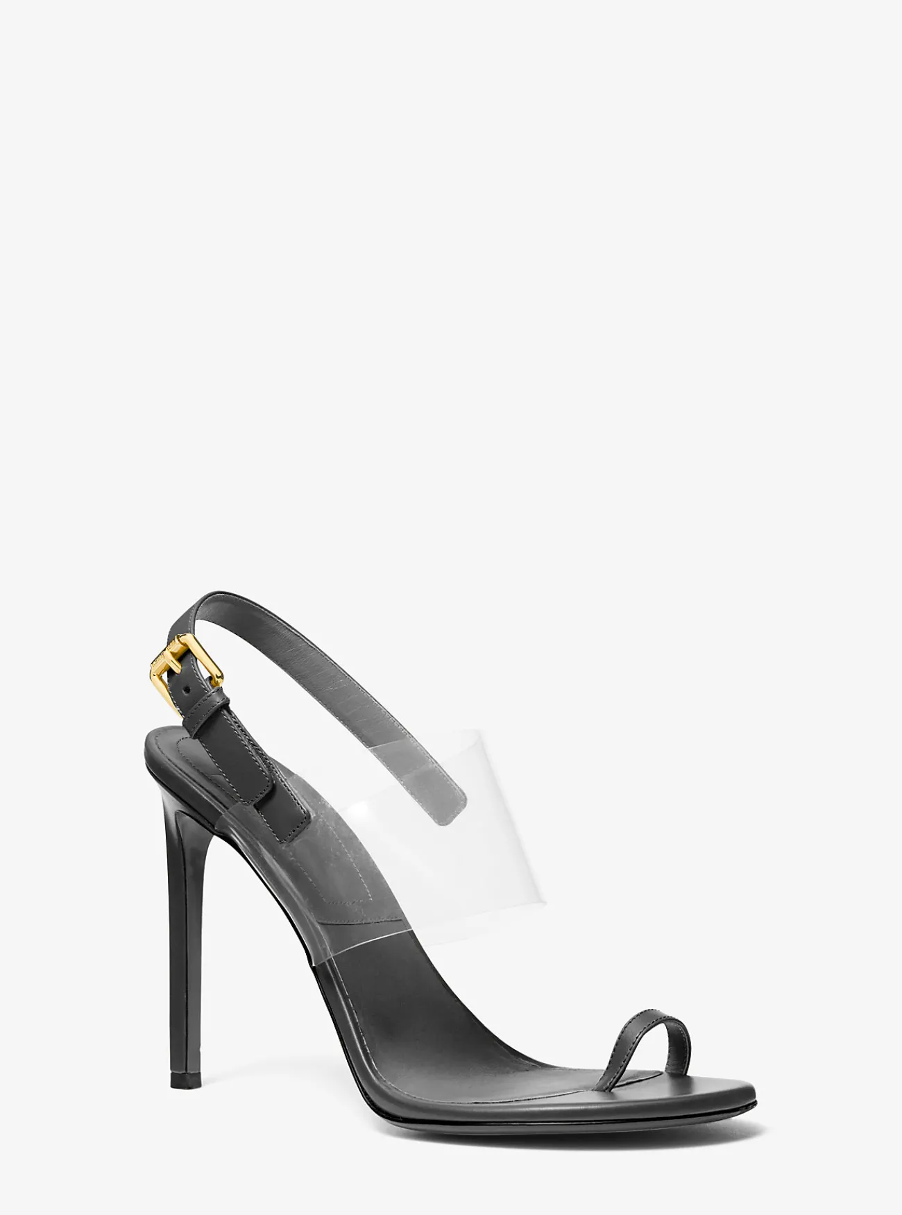 Michael Kors Sandaal Catherine van leer en vinyl ZWART Clearance