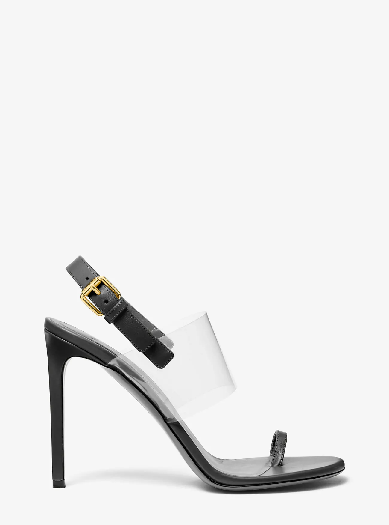 Michael Kors Sandaal Catherine van leer en vinyl ZWART Clearance