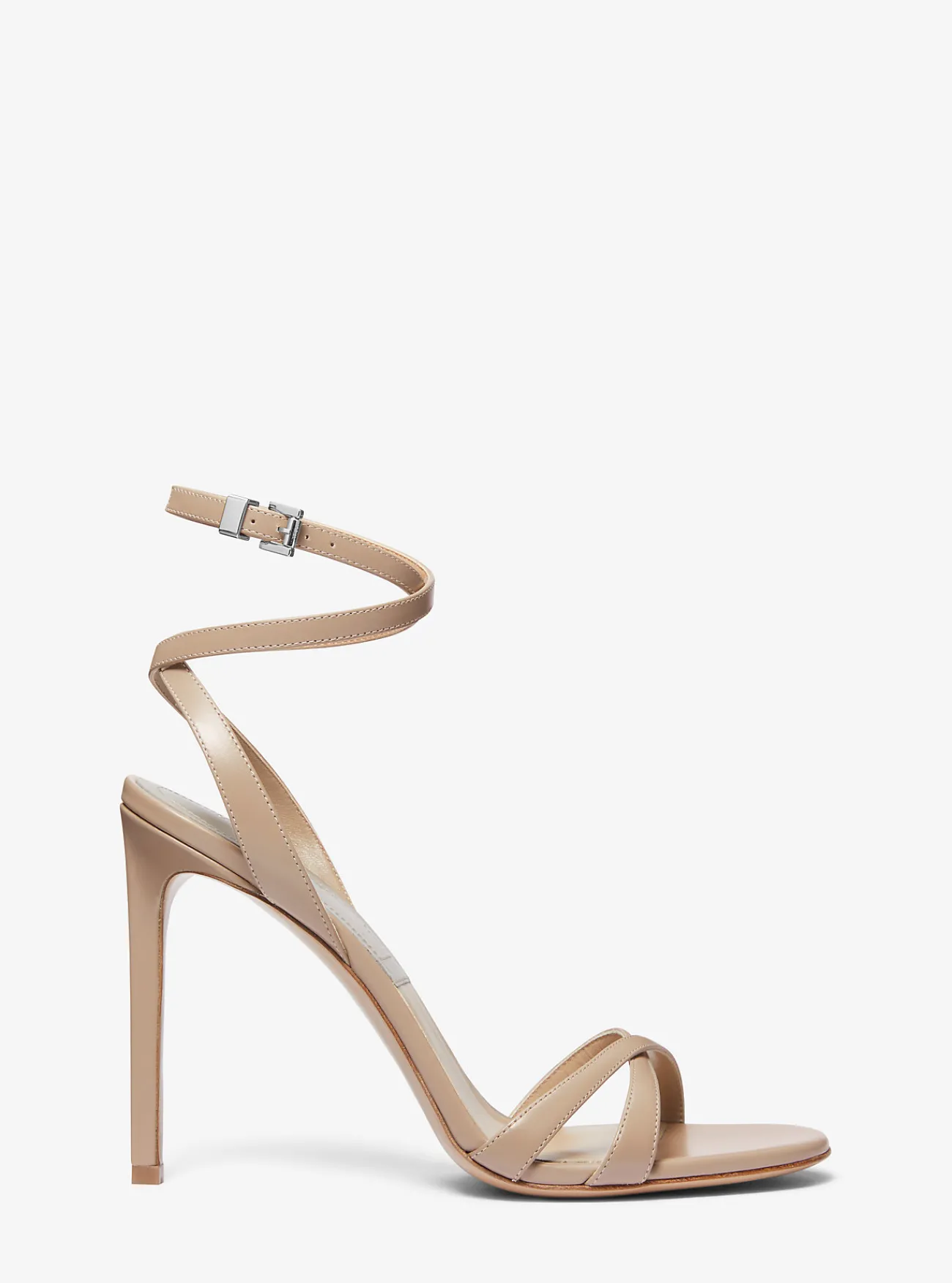 Michael Kors Sandaal Chrissy van leer TAUPE Hot