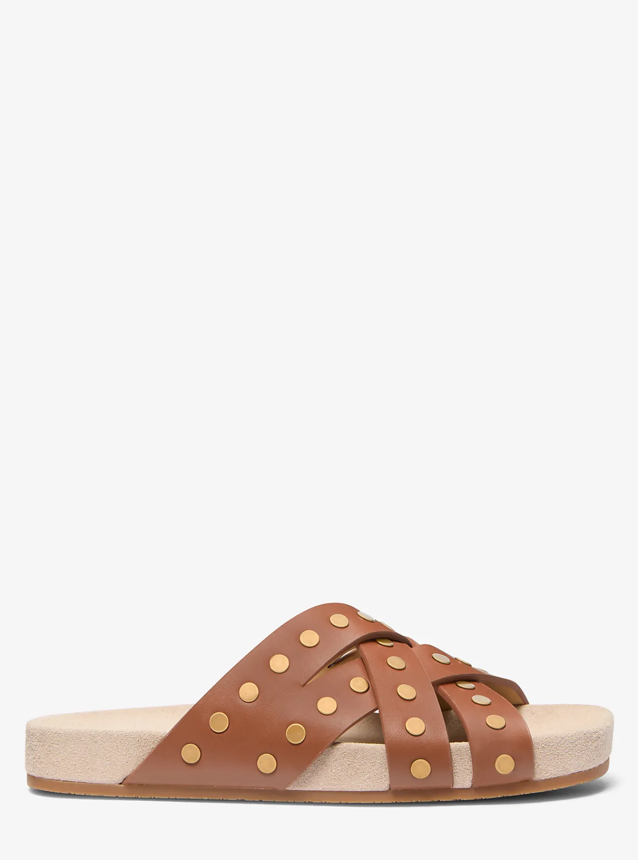 Michael Kors Sandaal Irene van leer met studs LUGGAGE Sale