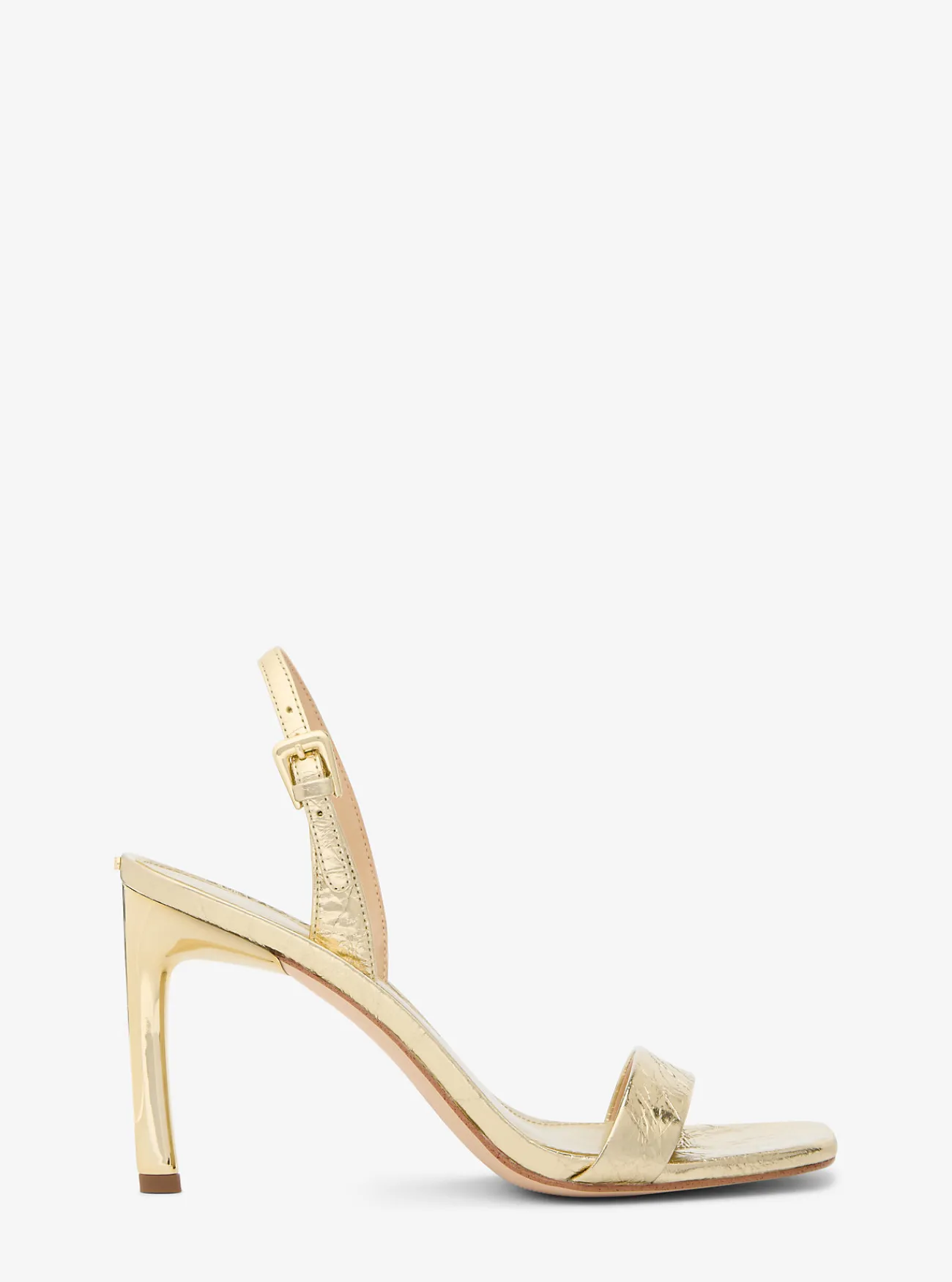 Michael Kors Sandaal Kasia van metallic craquel&eacute; leer LICHTGOUD Fashion