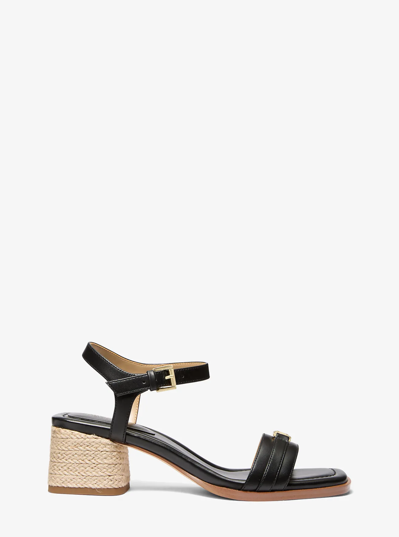 Michael Kors Sandaal Mandy van leer ZWART Fashion