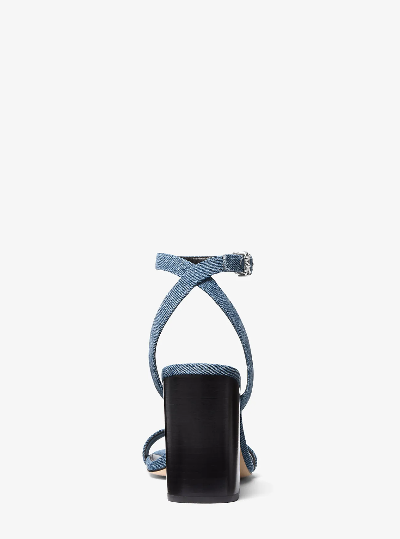 Michael Kors Sandaal Merriam van denim met blokhak UNIONMETWASSING Discount