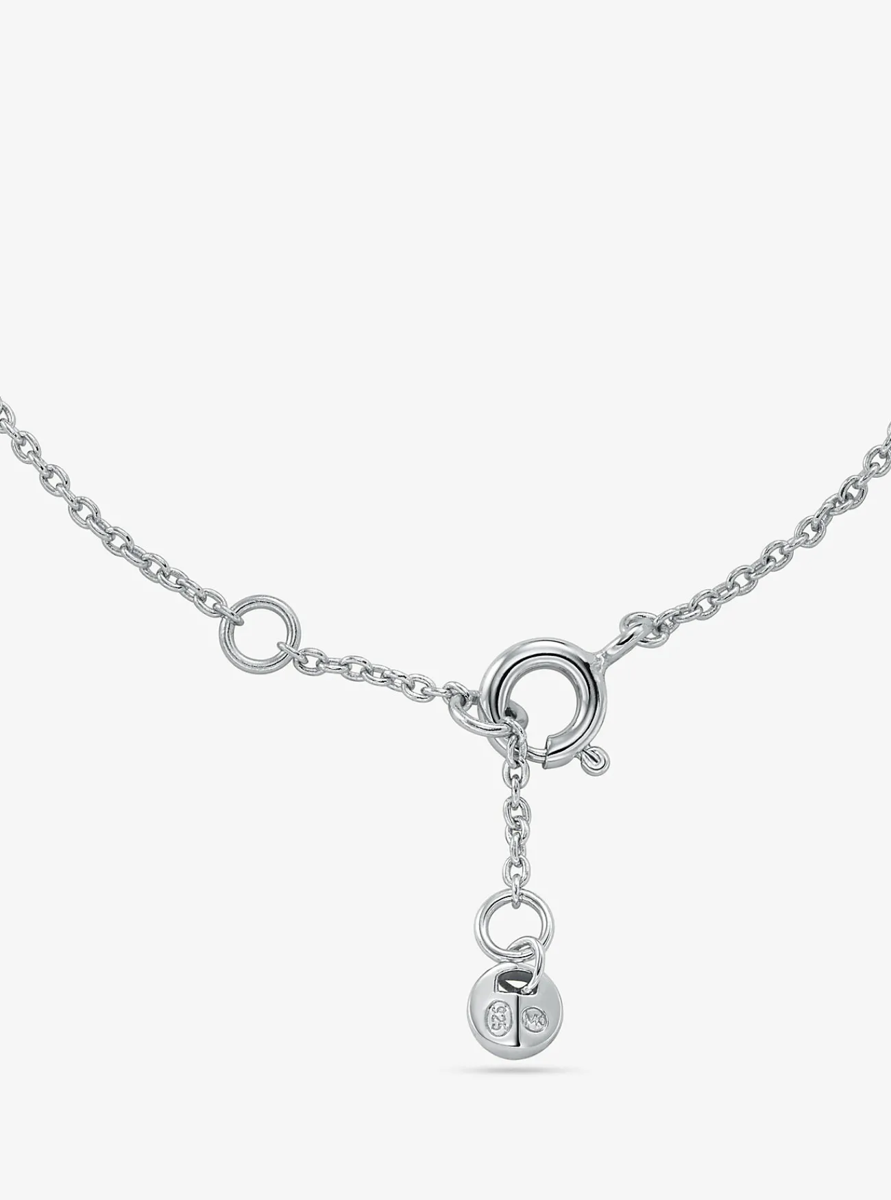Michael Kors Schakelarmband Astor van sterling met plating met edelmetaal en siersteentjes, klein ZILVER New