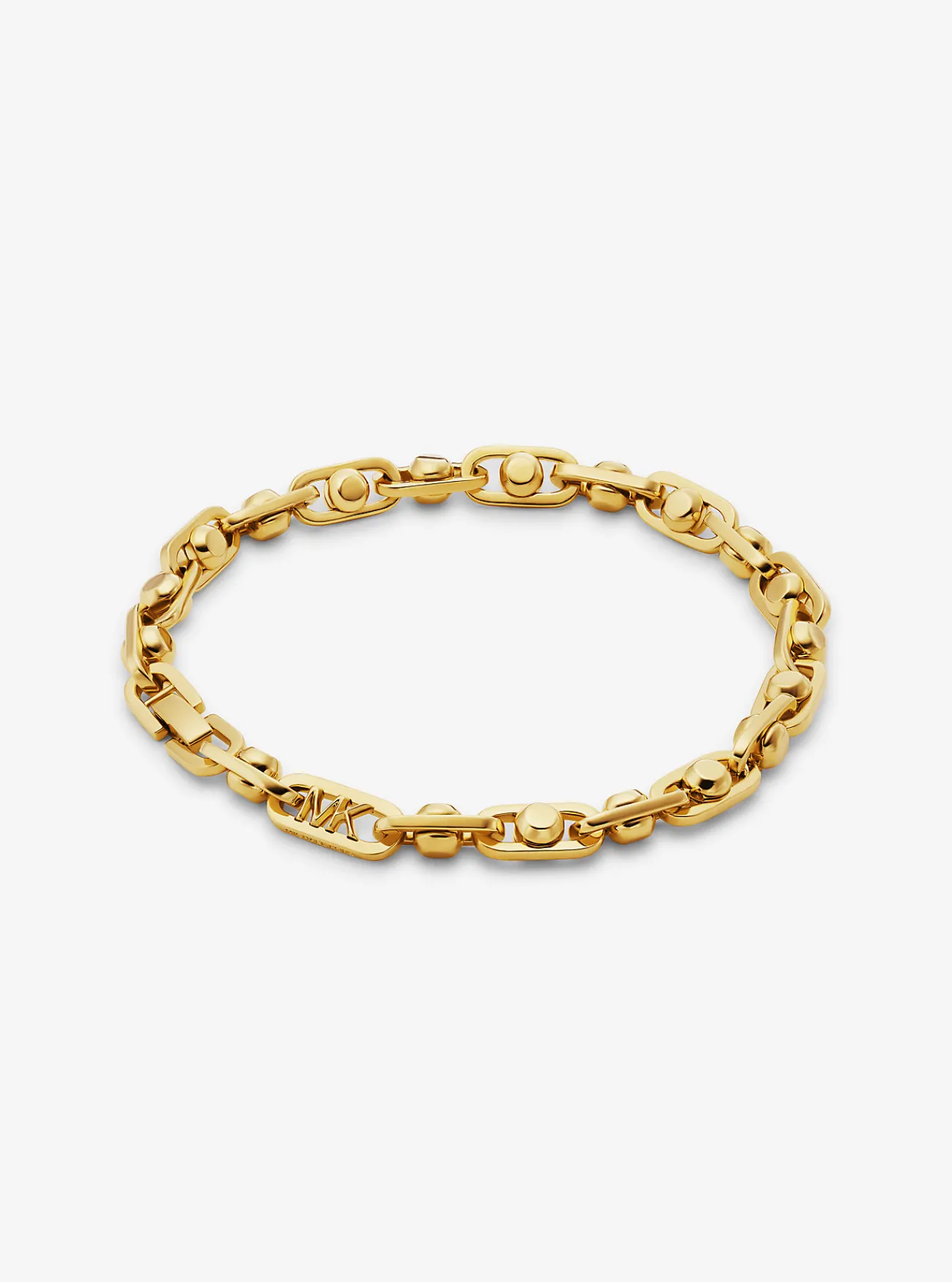 Michael Kors Schakelarmband Astor van messing met plating met edelmetaal GOUD Best
