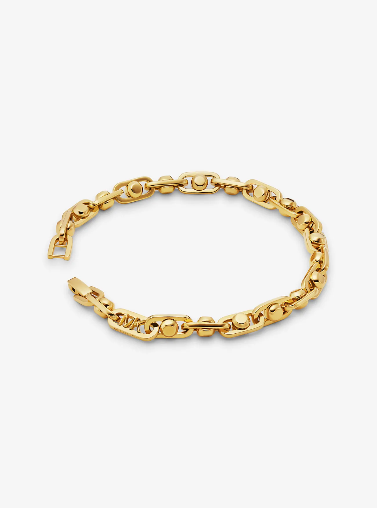 Michael Kors Schakelarmband Astor van messing met plating met edelmetaal GOUD Best