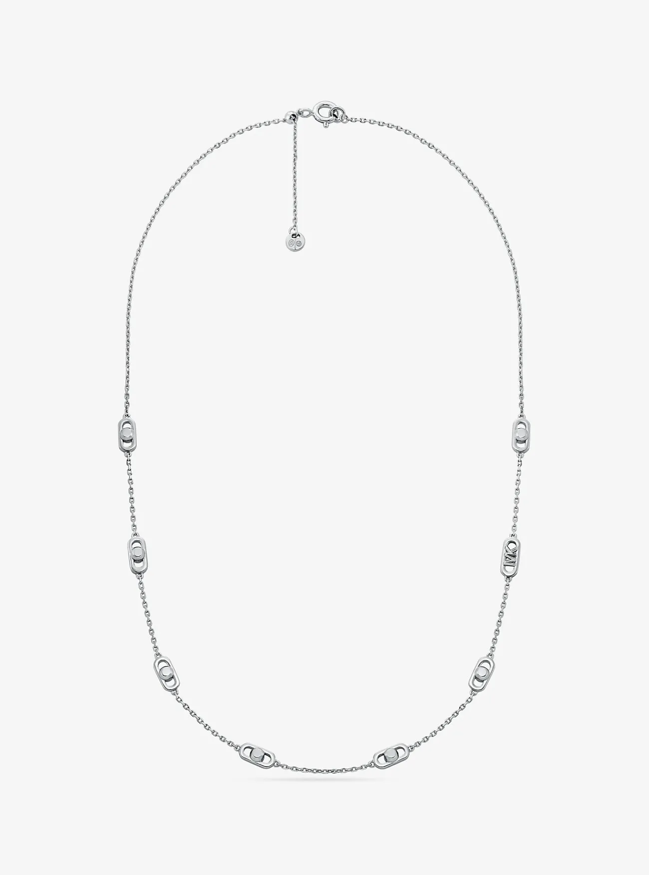 Michael Kors Schakelketting Astor van sterling met plating met edelmetaal, klein ZILVER Best