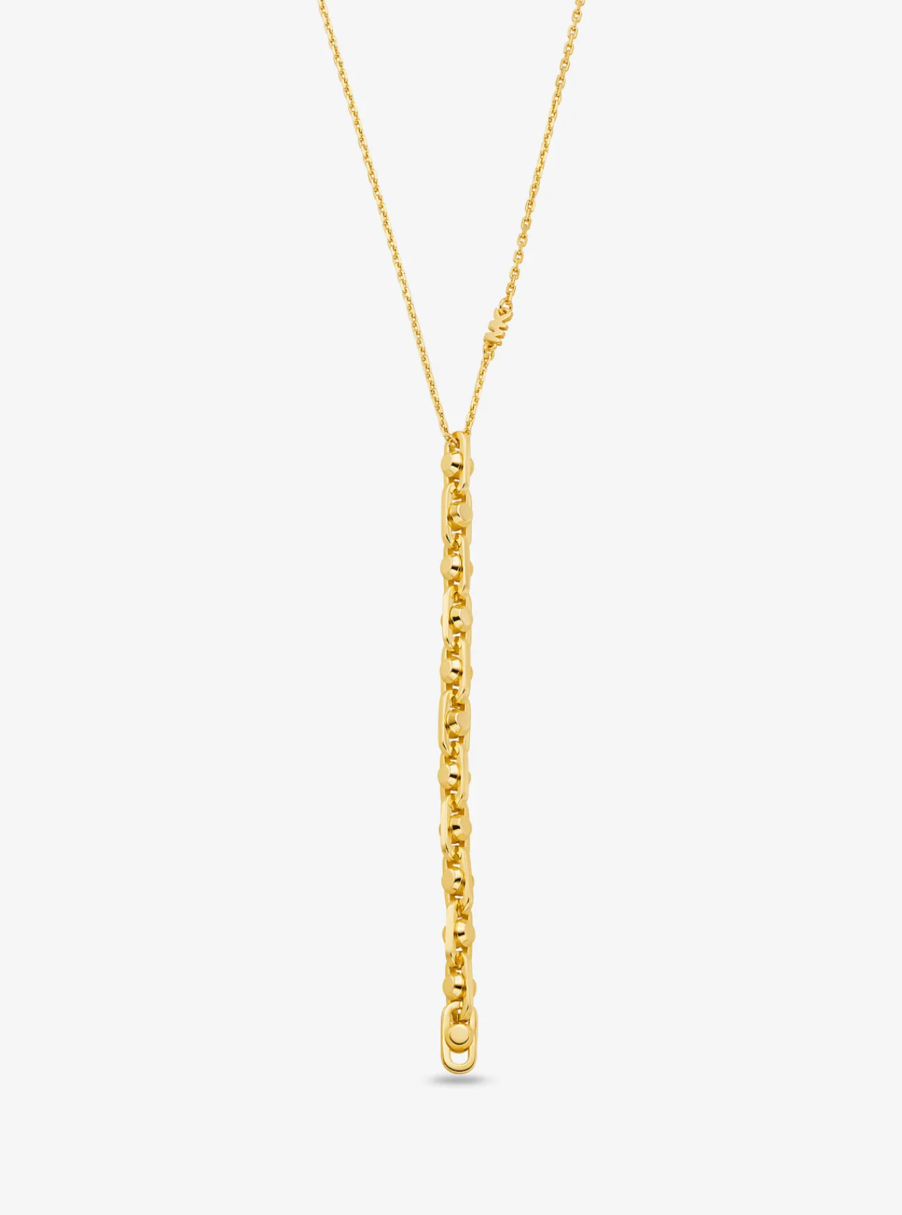 Michael Kors Schakelketting Astor van sterlingzilver met plating met edelmetaal, klein GOUD Clearance