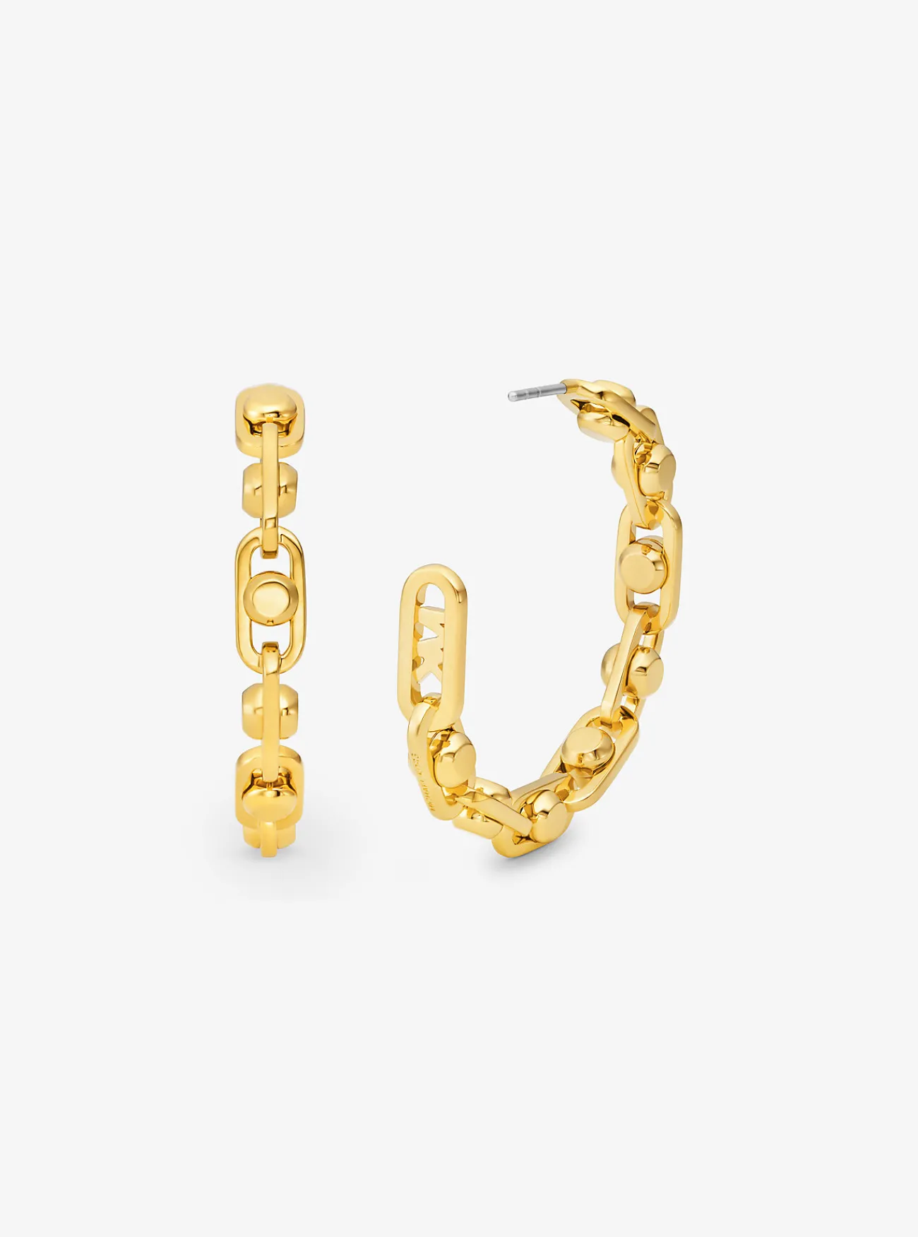 Michael Kors Schakeloorringen Astor van messing met een plating met edelmetaal, middelgroot GOUD Sale