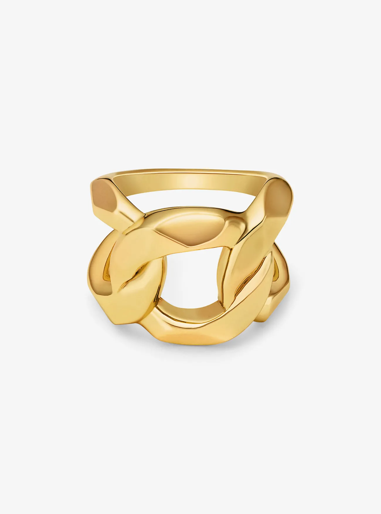 Michael Kors Schakelring van messing met plating met edelmetaal GOUD Best