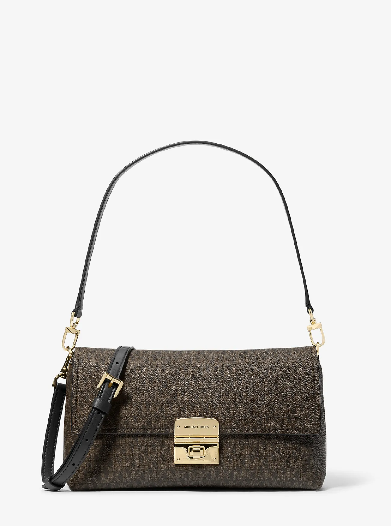 Michael Kors Schoudertas Addie met kenmerkend logo, middelgroot en aanpasbaar New