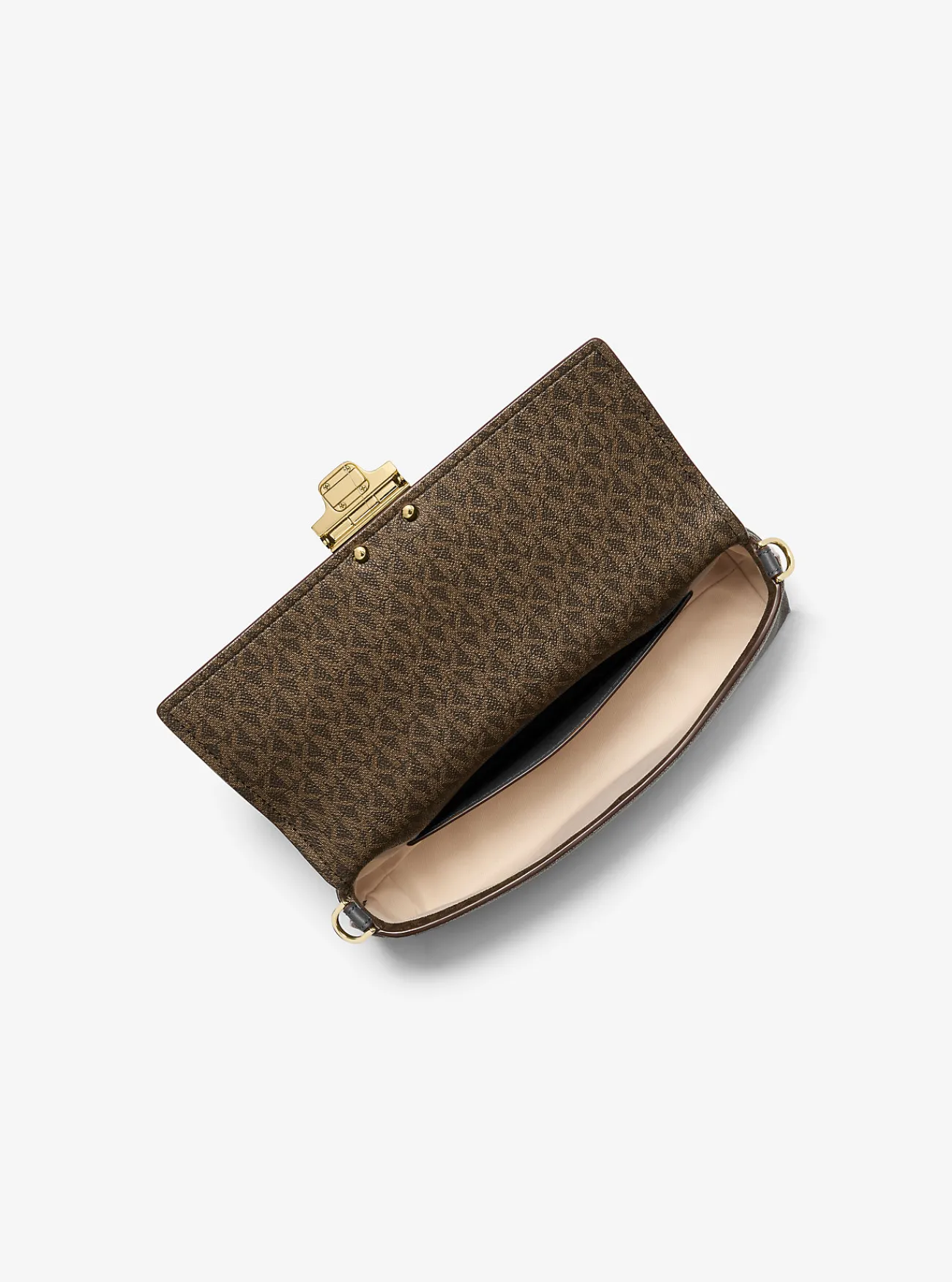 Michael Kors Schoudertas Addie met kenmerkend logo, middelgroot en aanpasbaar New