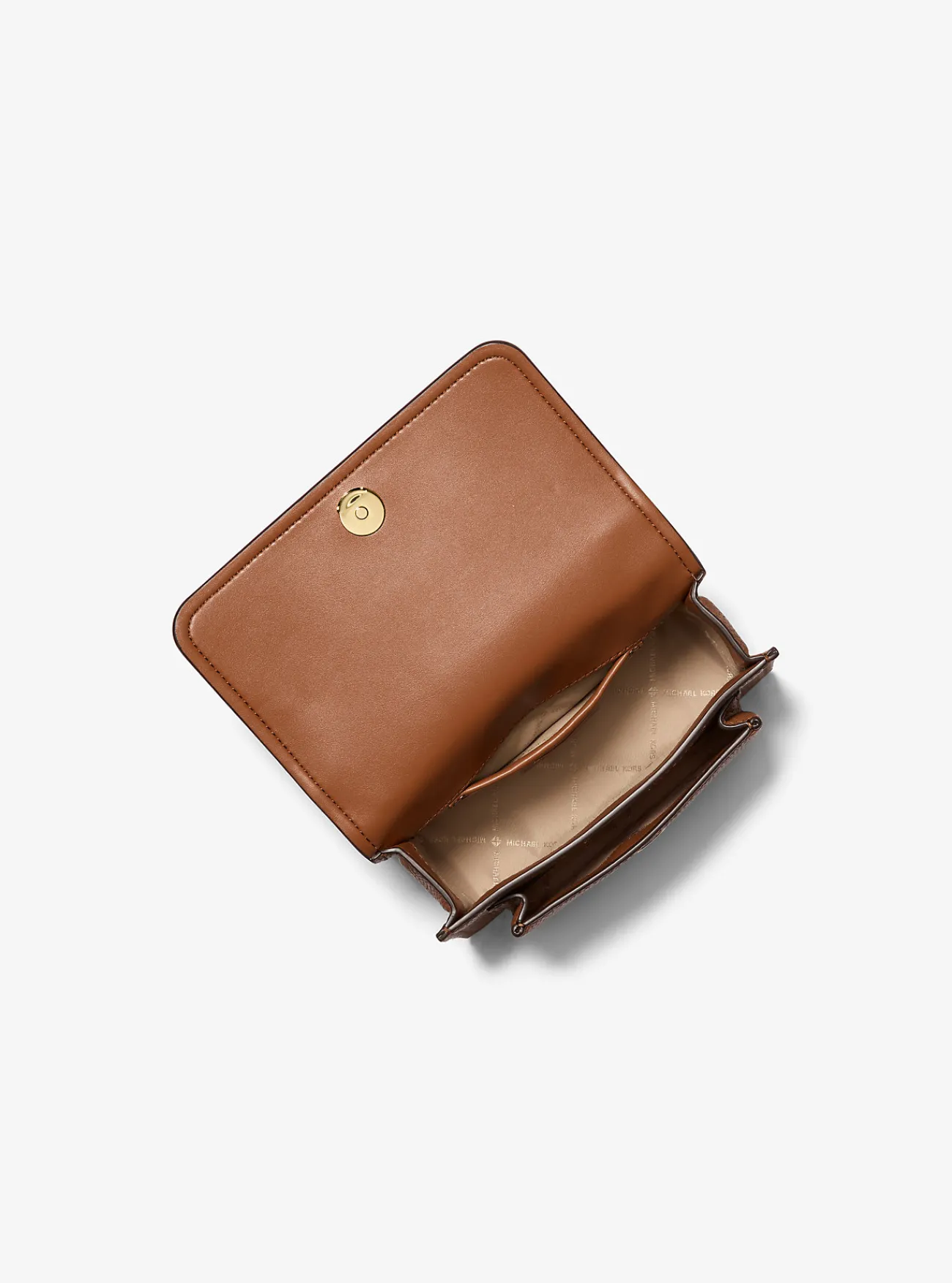 Michael Kors Schoudertas Claire van getrommeld leer, aanpasbaar en klein LUGGAGE Hot