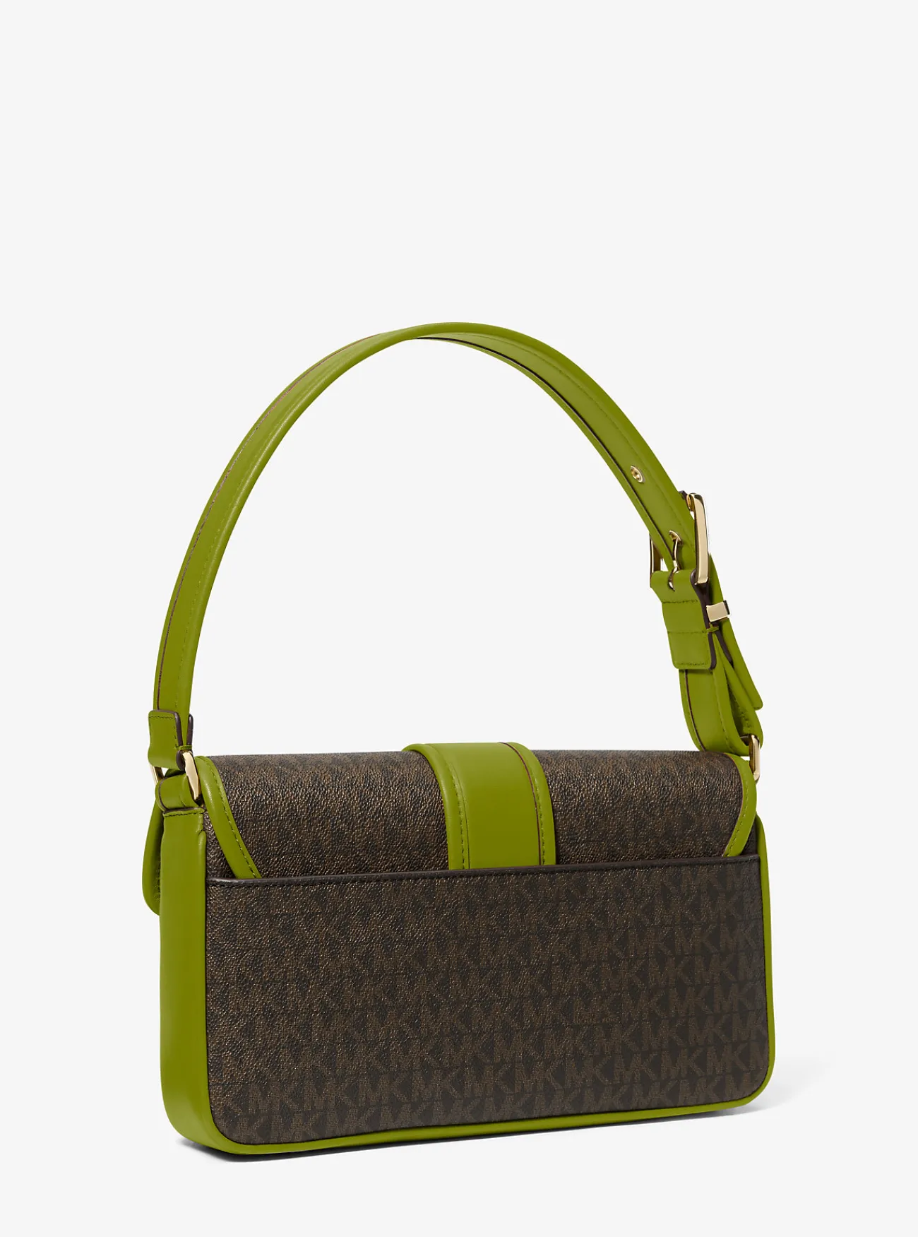 Michael Kors Schoudertas Colby met kenmerkend logo, middelgroot WEIDEGROEN Clearance