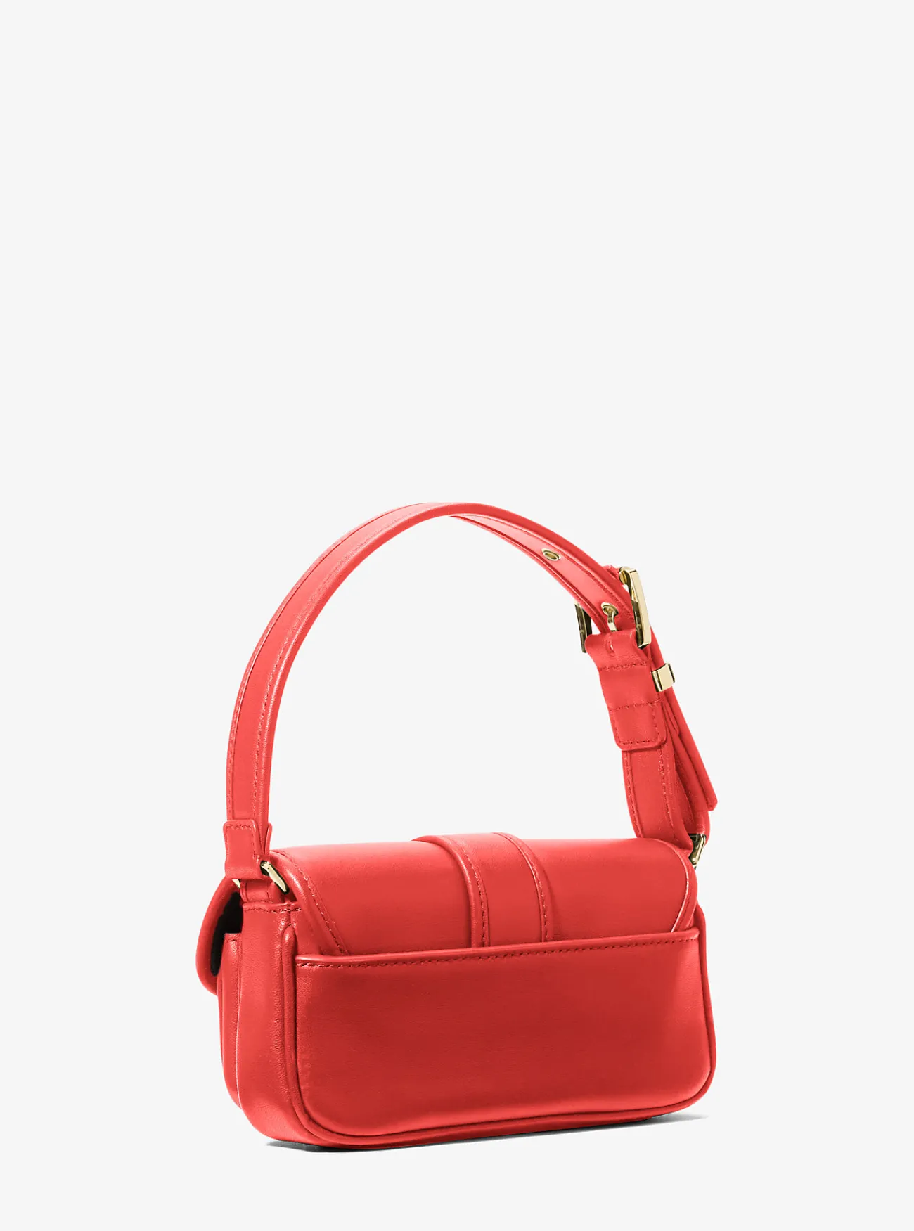 Michael Kors Schoudertas Colby van leer, extra klein GEBRANDSIENNA Online