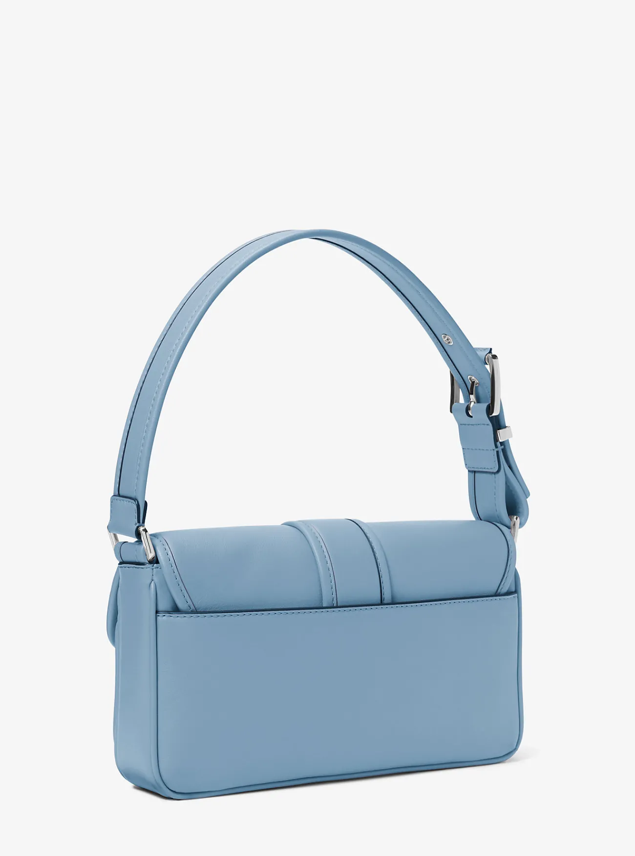 Michael Kors Schoudertas Colby van leer, middelgroot CHAMBRAY Discount