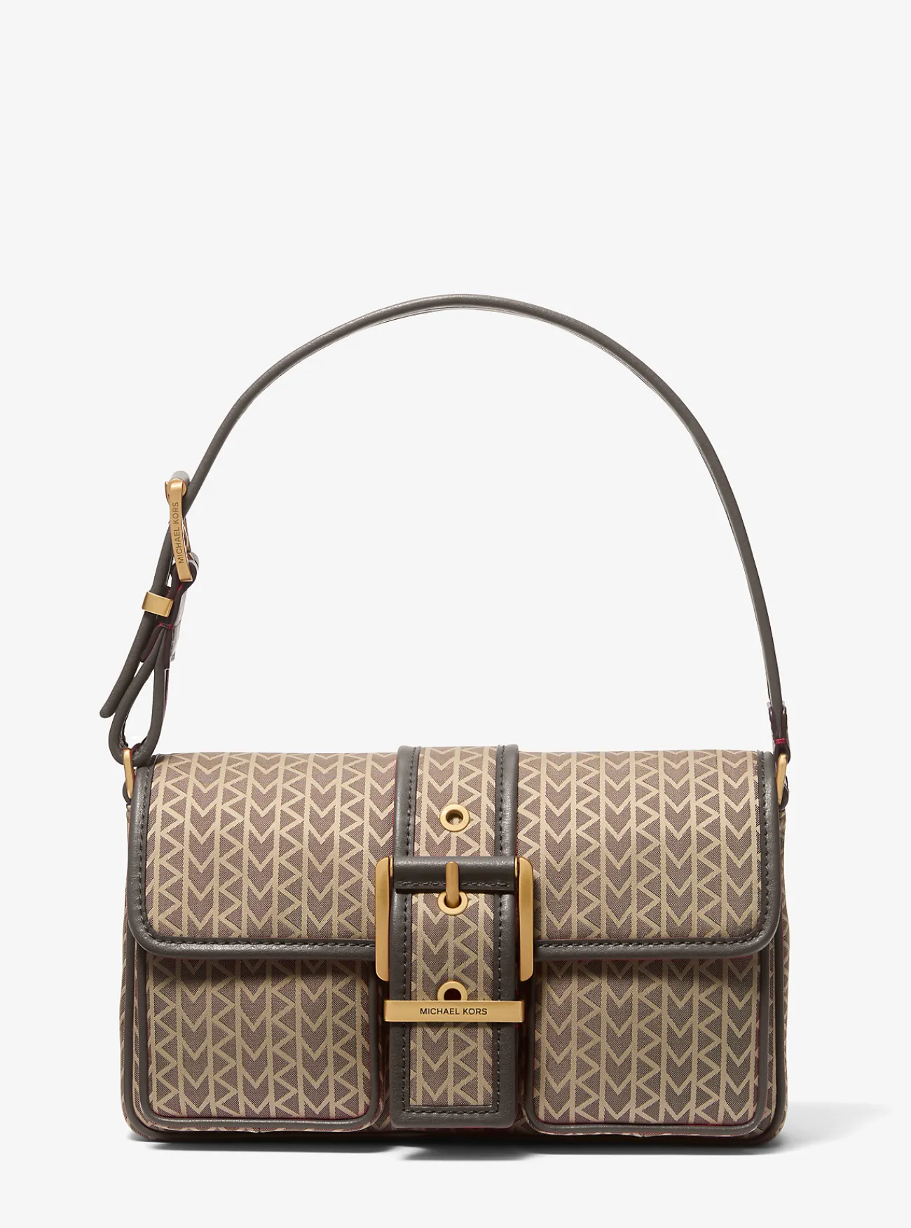 Michael Kors Schoudertas Colby van MK2000-jacquard met logo, middelgroot NATUREL Online