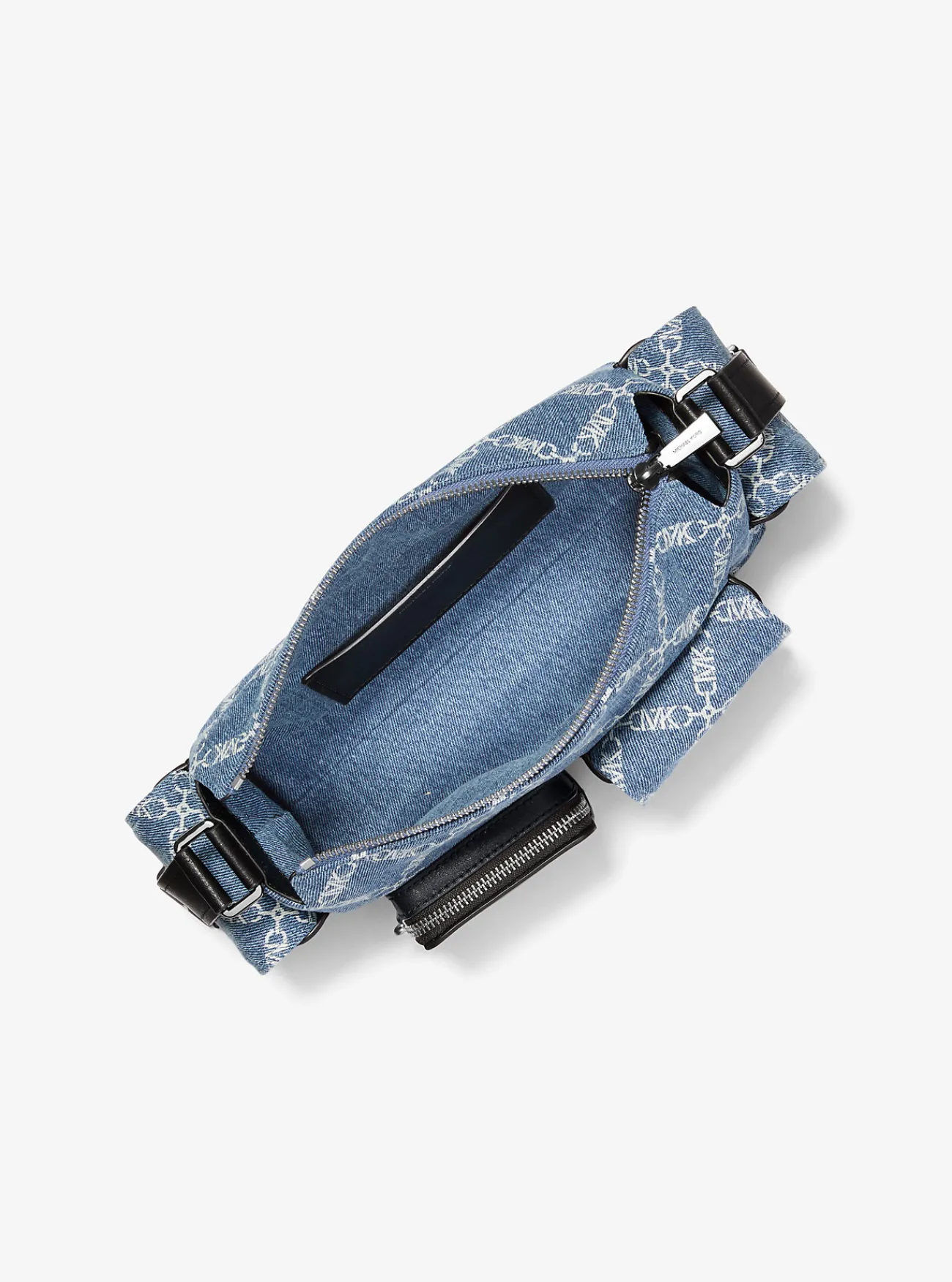 Michael Kors Schoudertas Dakota van jacquard met diamantvormig Empire-logo en leer, middelgroot UNIONMETWASSING Fashion