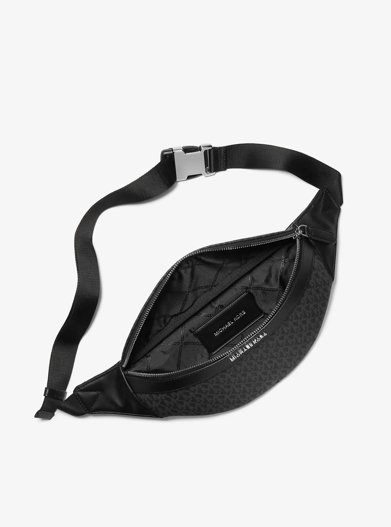 Michael Kors Schoudertas Greyson met logo ZWART Fashion