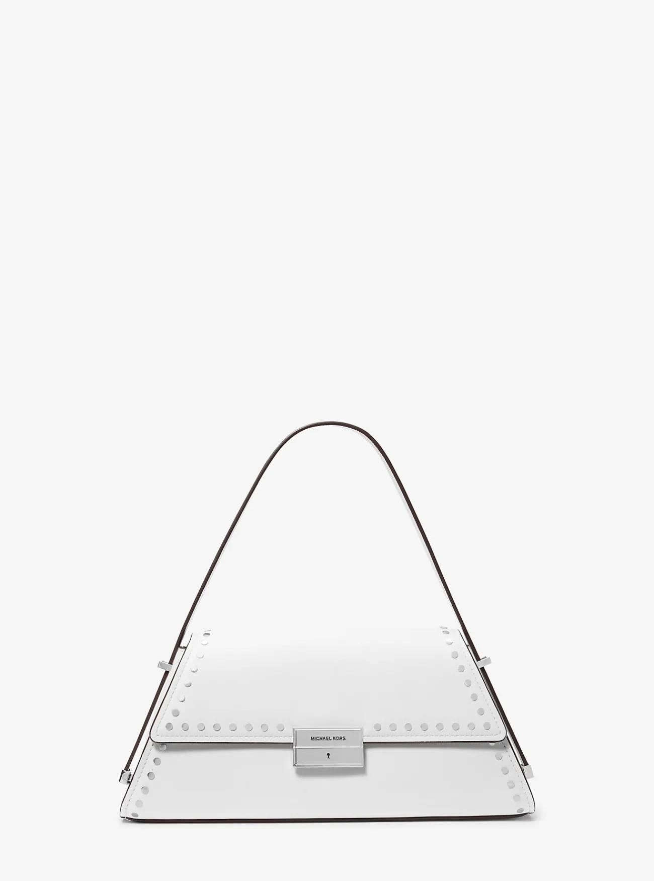 Michael Kors Schoudertas Ludlow van leer met studs, middelgroot OPTISCHWIT Clearance