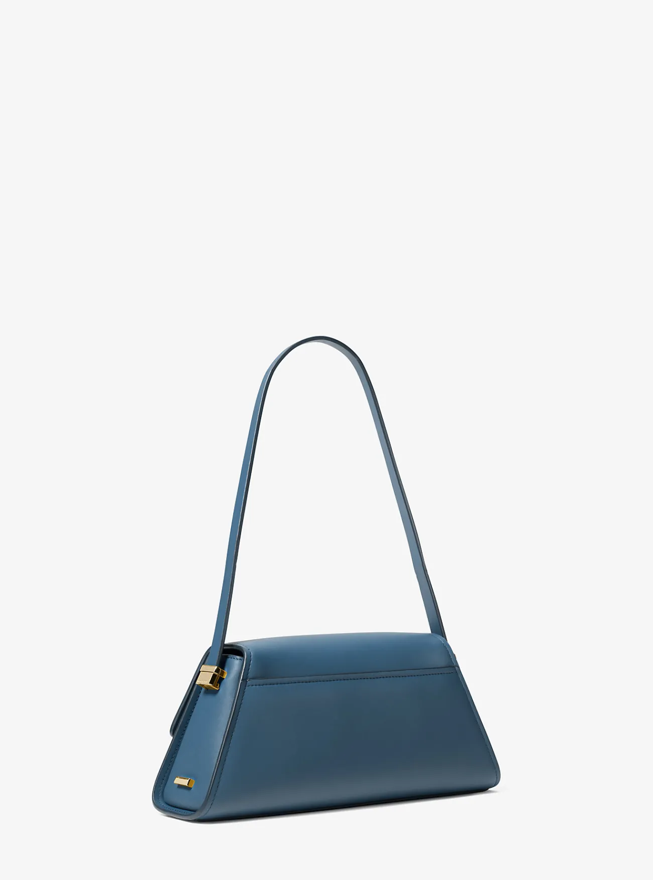 Michael Kors Schoudertas Ludlow van leer, middelgroot DONKERCHAMBRAY New