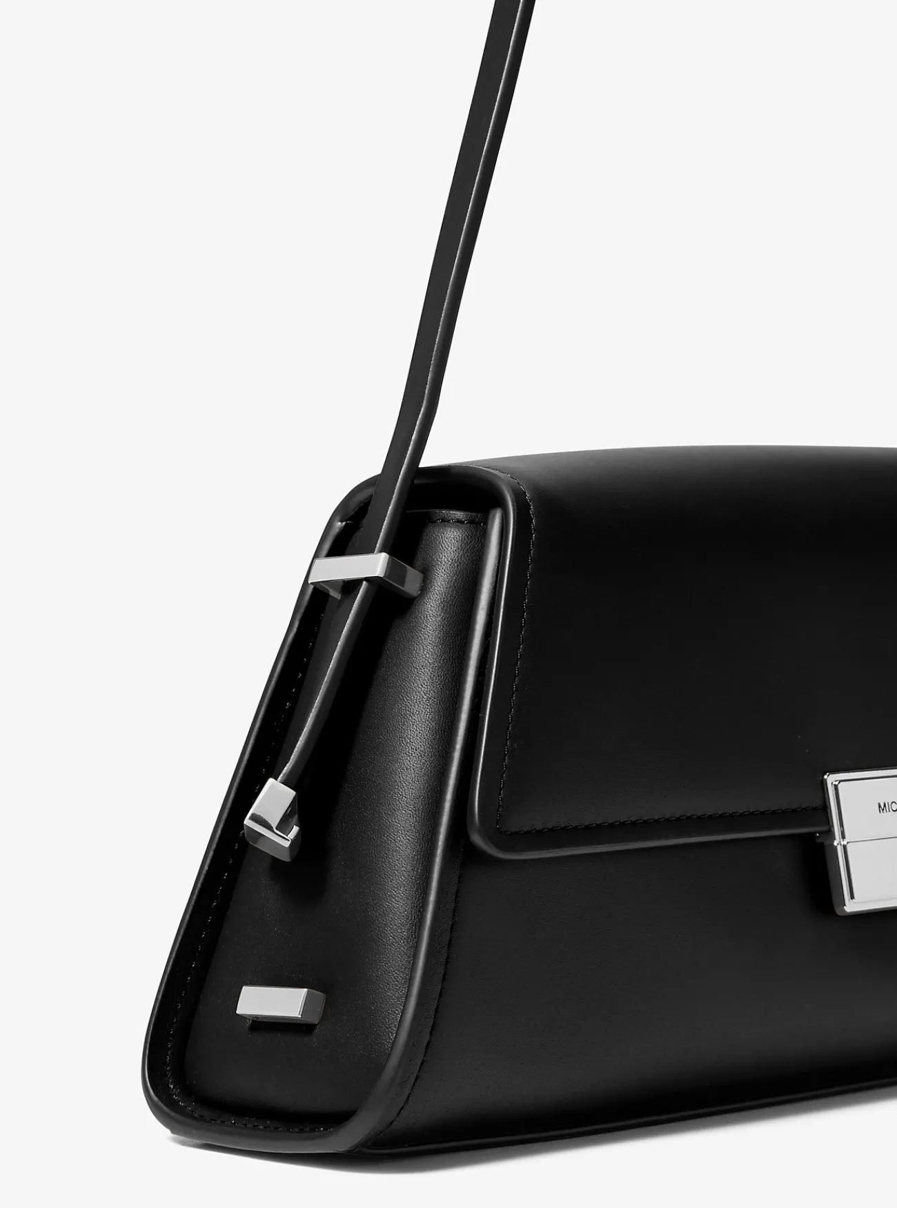 Michael Kors Schoudertas Ludlow van leer, middelgroot ZWART Fashion