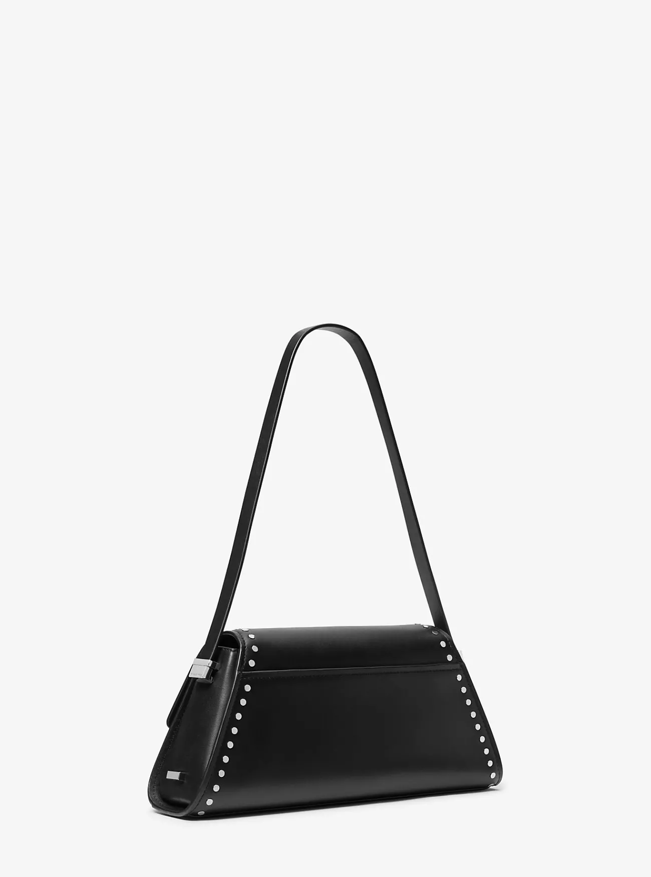 Michael Kors Schoudertas Ludlow van leer met studs, middelgroot ZWART Fashion