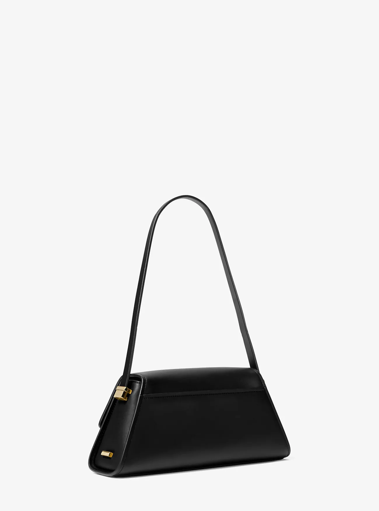 Michael Kors Schoudertas Ludlow van leer, middelgroot ZWART Best