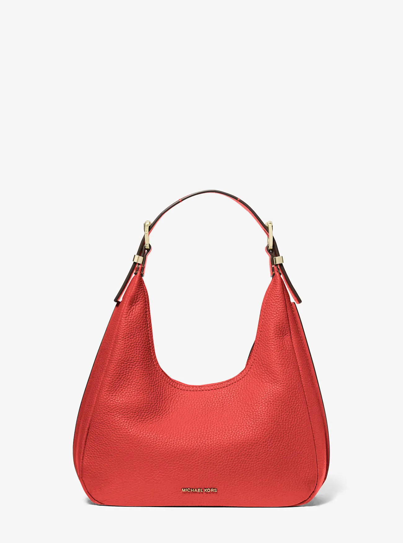 Michael Kors Schoudertas Nolita van getrommeld leer, klein hobomodel GEBRANDSIENNA Clearance