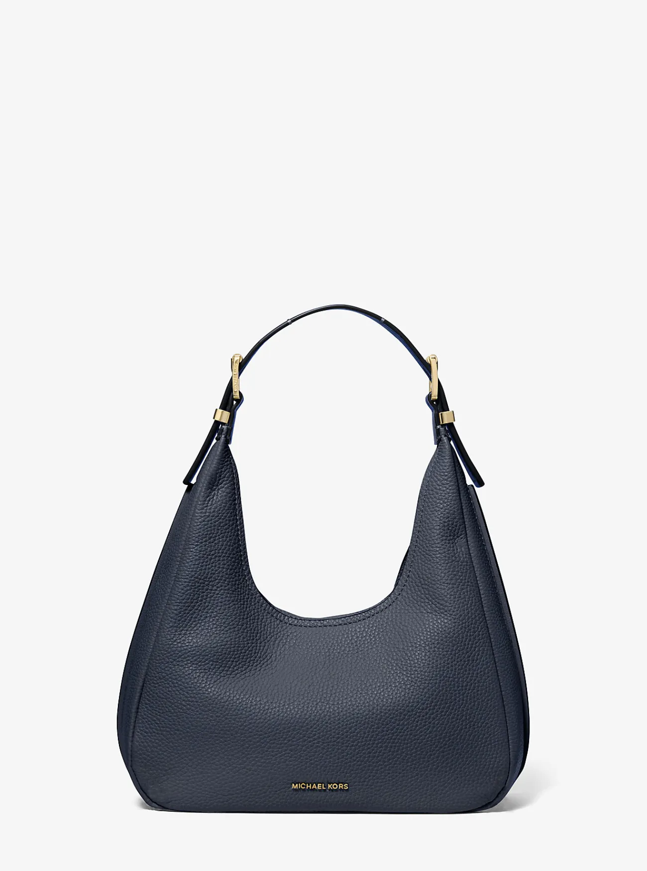 Michael Kors Schoudertas Nolita van getrommeld leer, klein hobomodel MARINEBLAUW Fashion