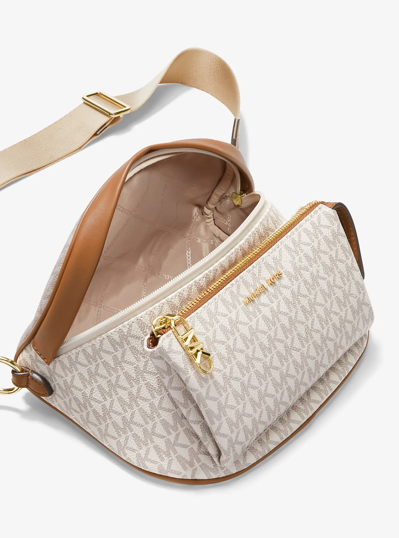 Michael Kors Schoudertas Slater met kenmerkend logo, middelgroot Discount