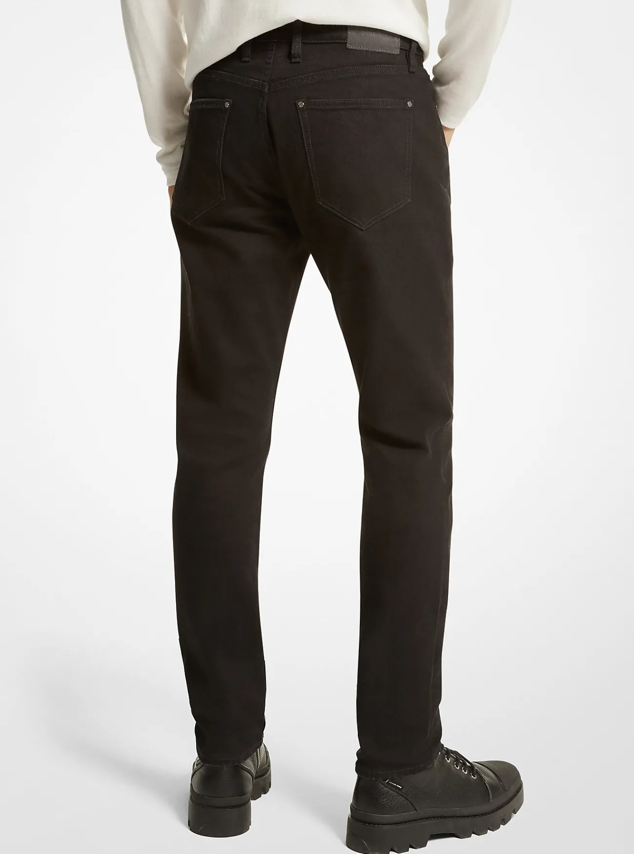 Michael Kors Slimfit jeans van stretchkatoen ZWART Hot