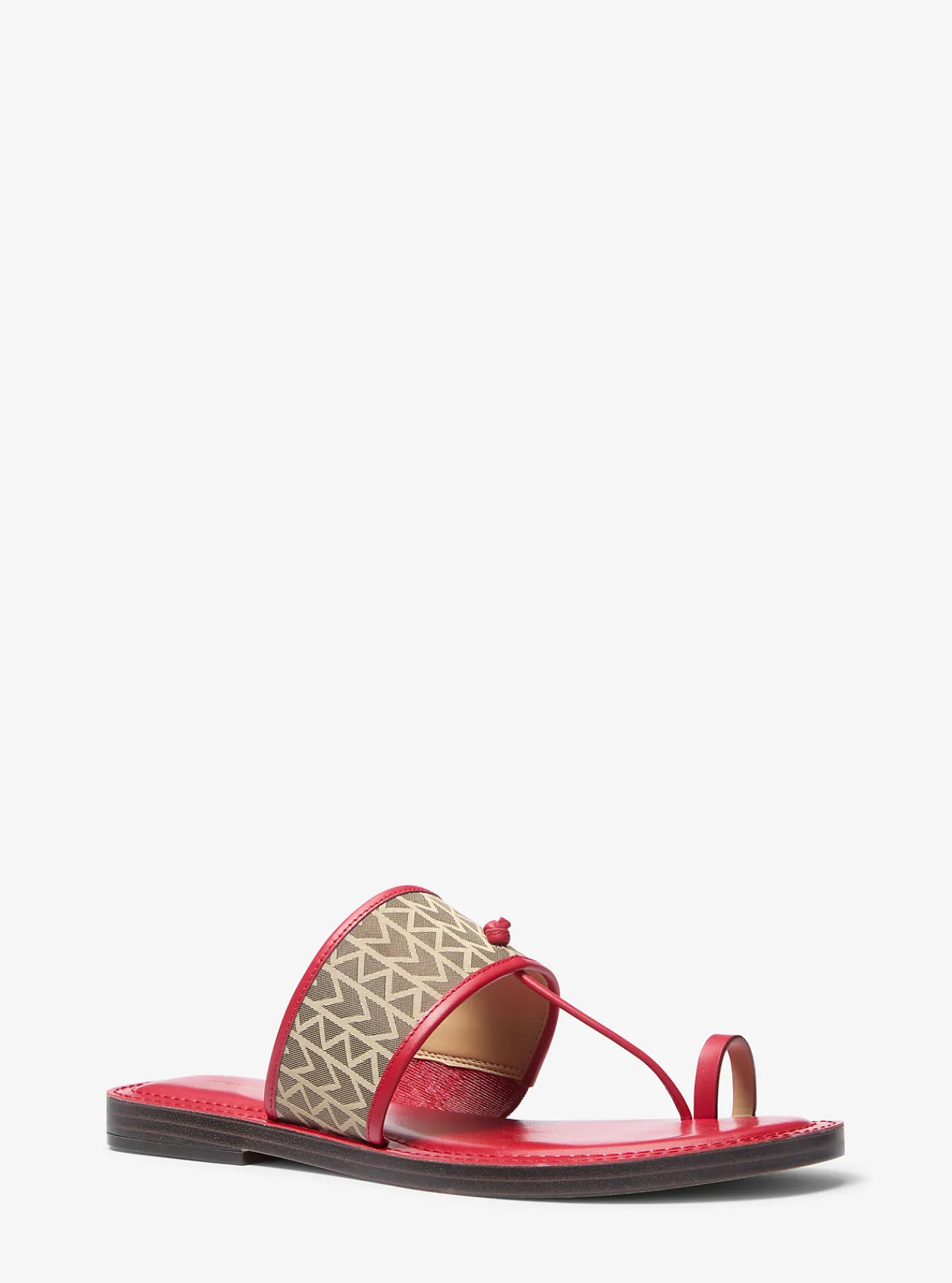 Michael Kors Slipper Ashtin van MK2000-jacquard met logo KARMOZIJNROODMULTI Sale