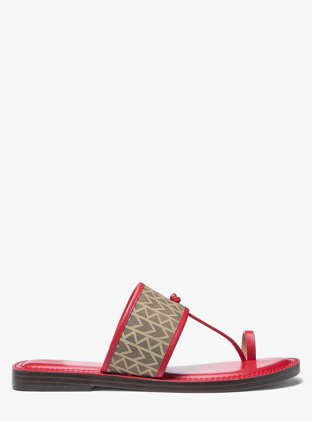 Michael Kors Slipper Ashtin van MK2000-jacquard met logo KARMOZIJNROODMULTI Sale