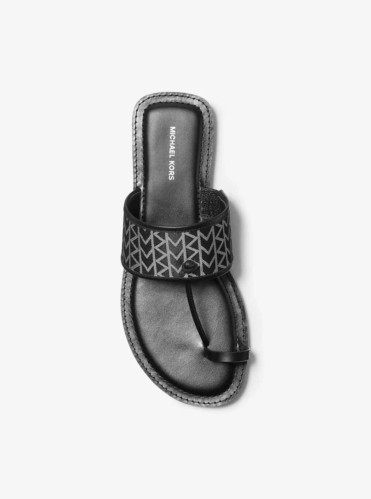 Michael Kors Slipper Ashtin van MK2000-jacquard met logo ZWART Hot
