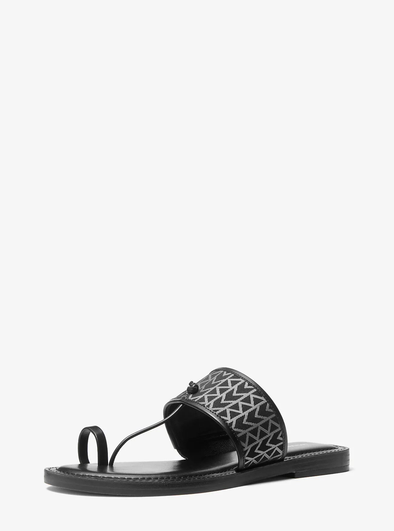 Michael Kors Slipper Ashtin van MK2000-jacquard met logo ZWART Hot