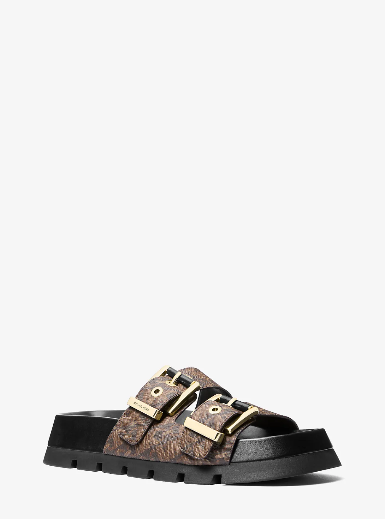Michael Kors Slipper Colby met Empire-monogram en plateauzool Discount