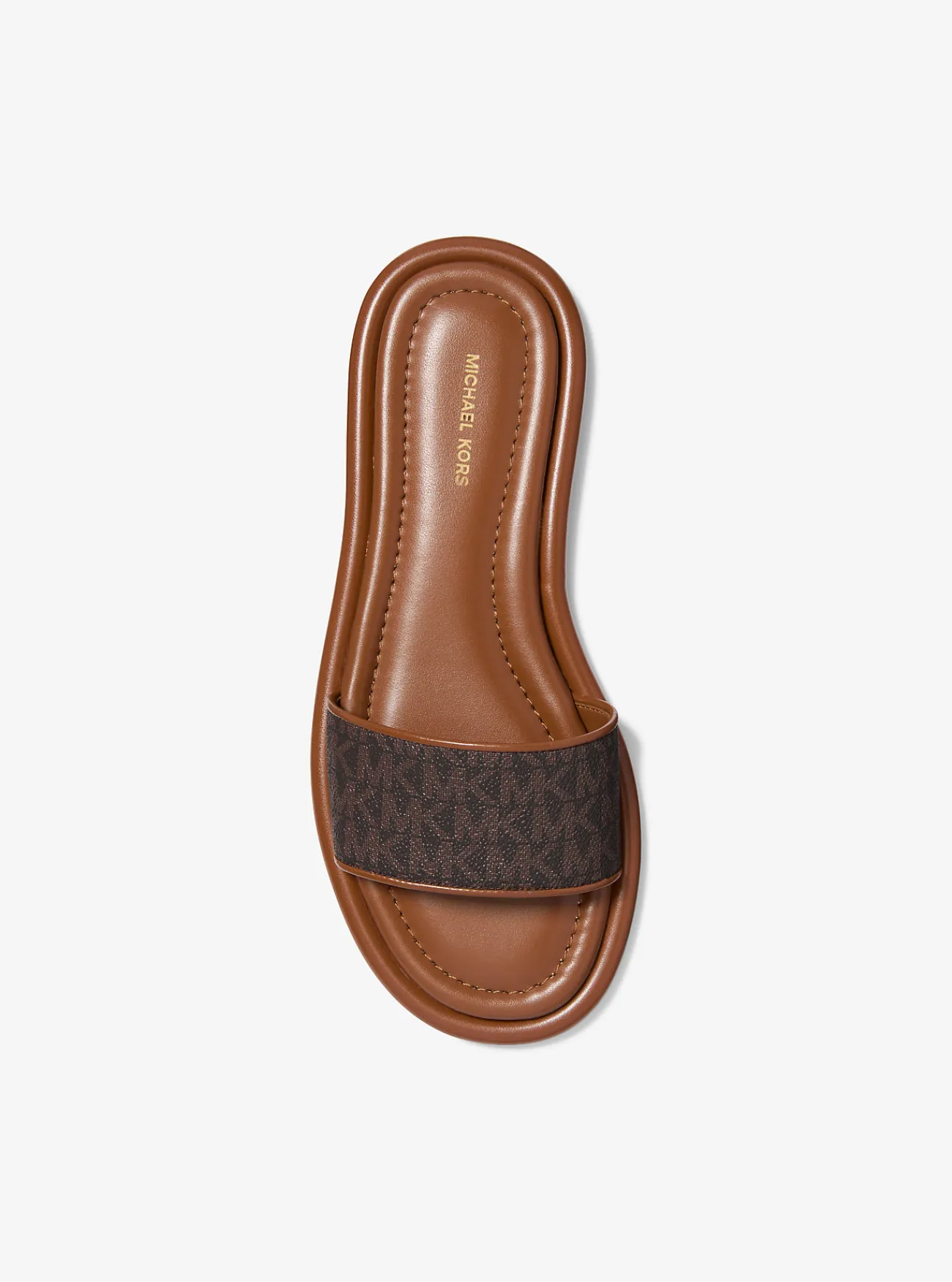 Michael Kors Slipper Dana met kenmerkend logo BRUIN Sale