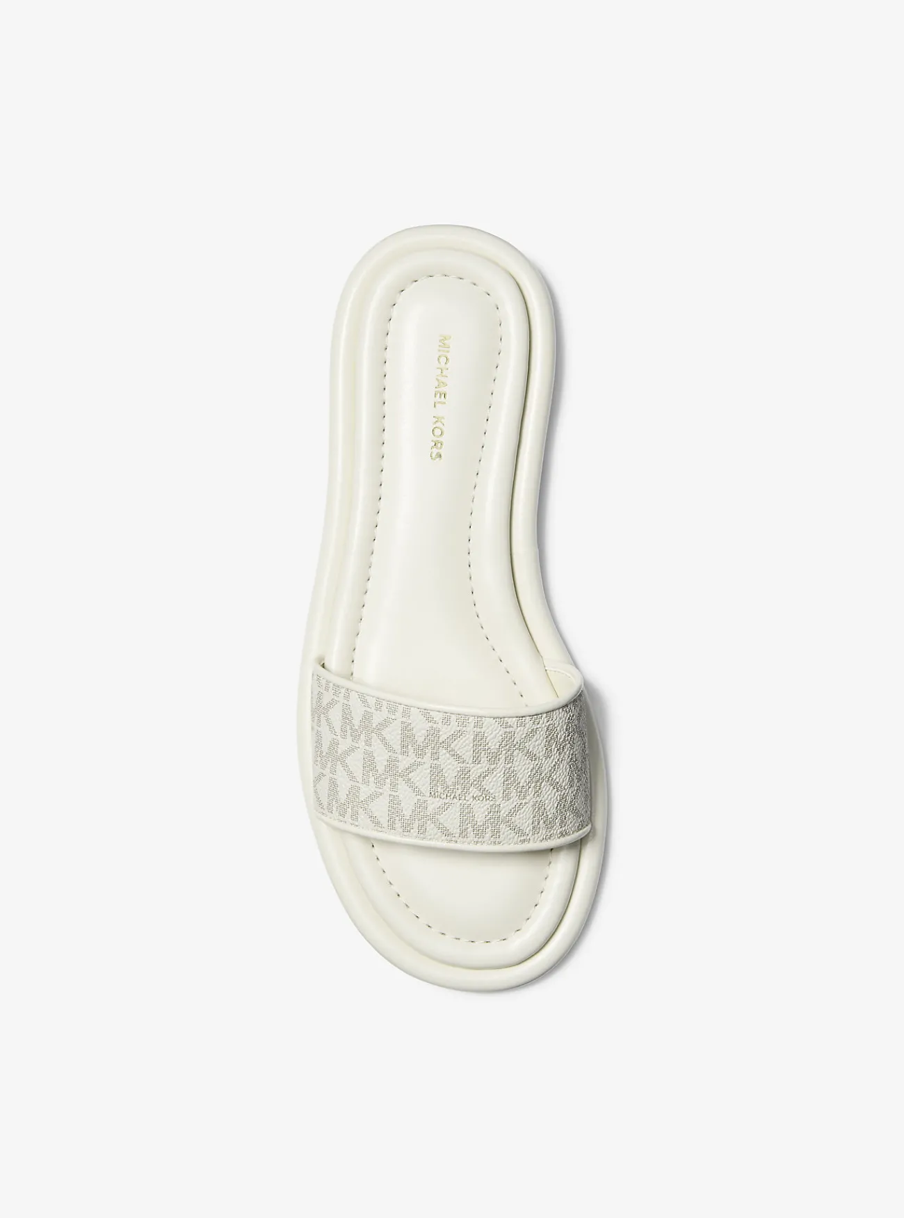 Michael Kors Slipper Dana met kenmerkend logo VANILLE Clearance
