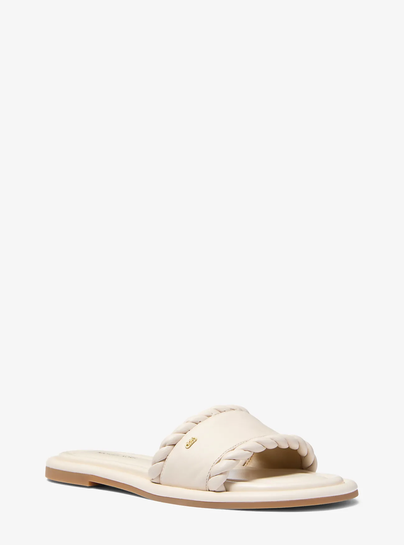 Michael Kors Slipper Dana van leer LICHTCR&Egrave;ME Hot