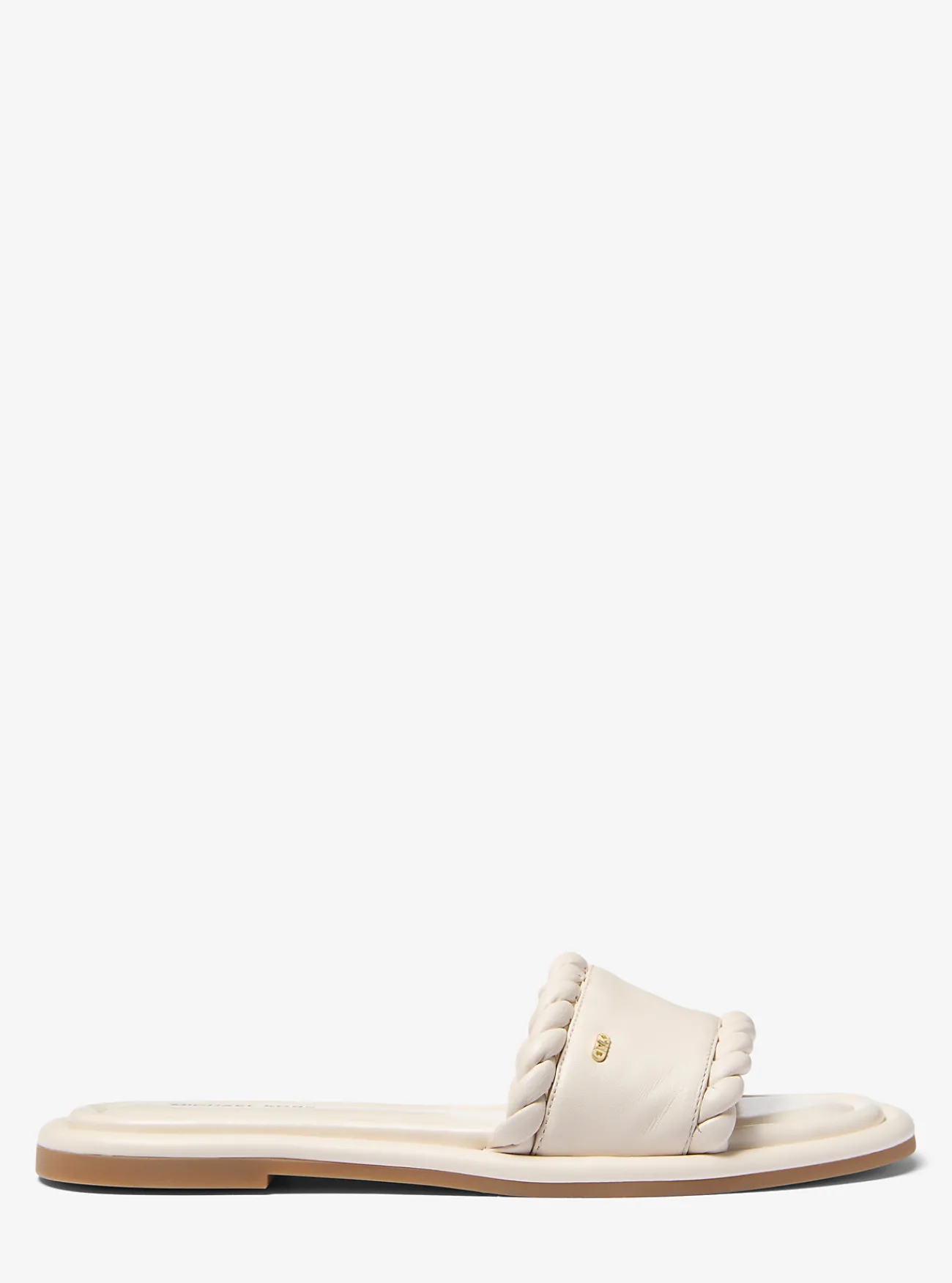 Michael Kors Slipper Dana van leer LICHTCR&Egrave;ME Hot