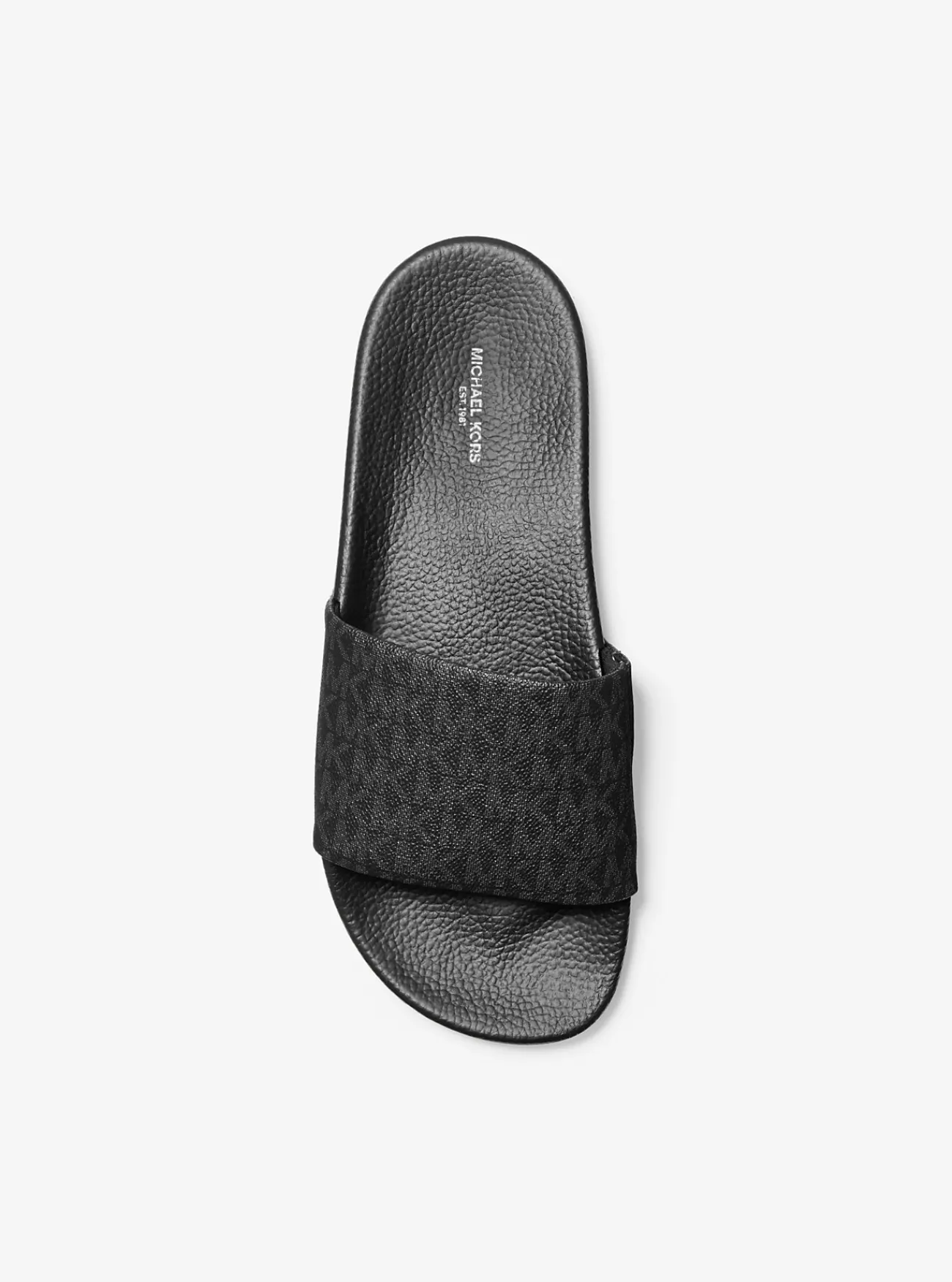 Michael Kors Slipper Jake met logo ZWART Outlet