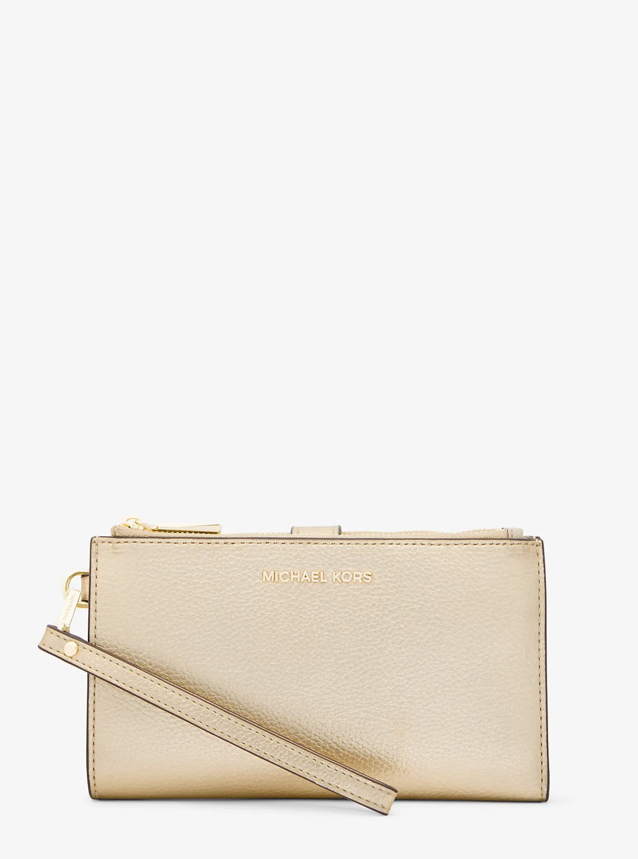 Michael Kors Smartphoneportefeuille Adele van metallic leer LICHTGOUD Outlet