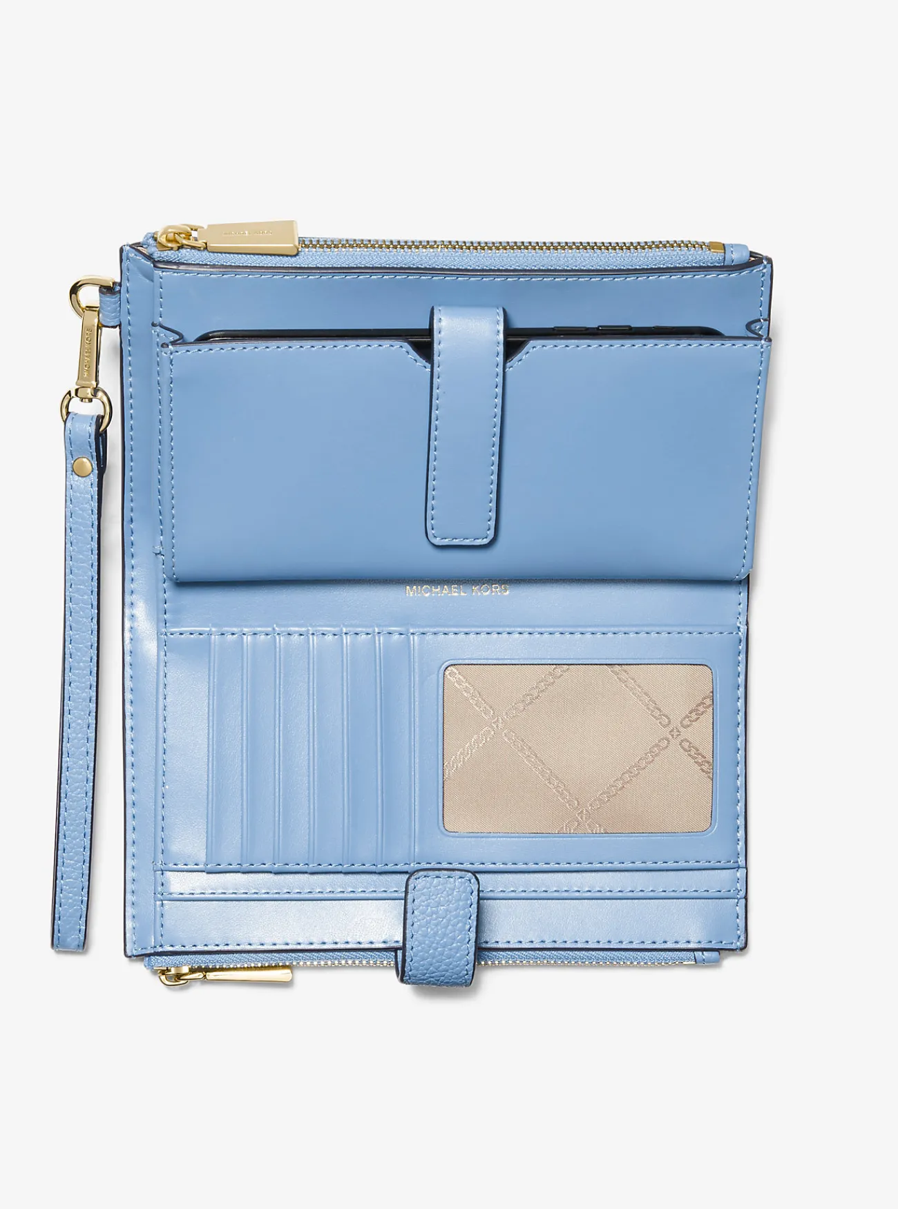 Michael Kors Smartphoneportefeuille Adele van getrommeld leer Fashion