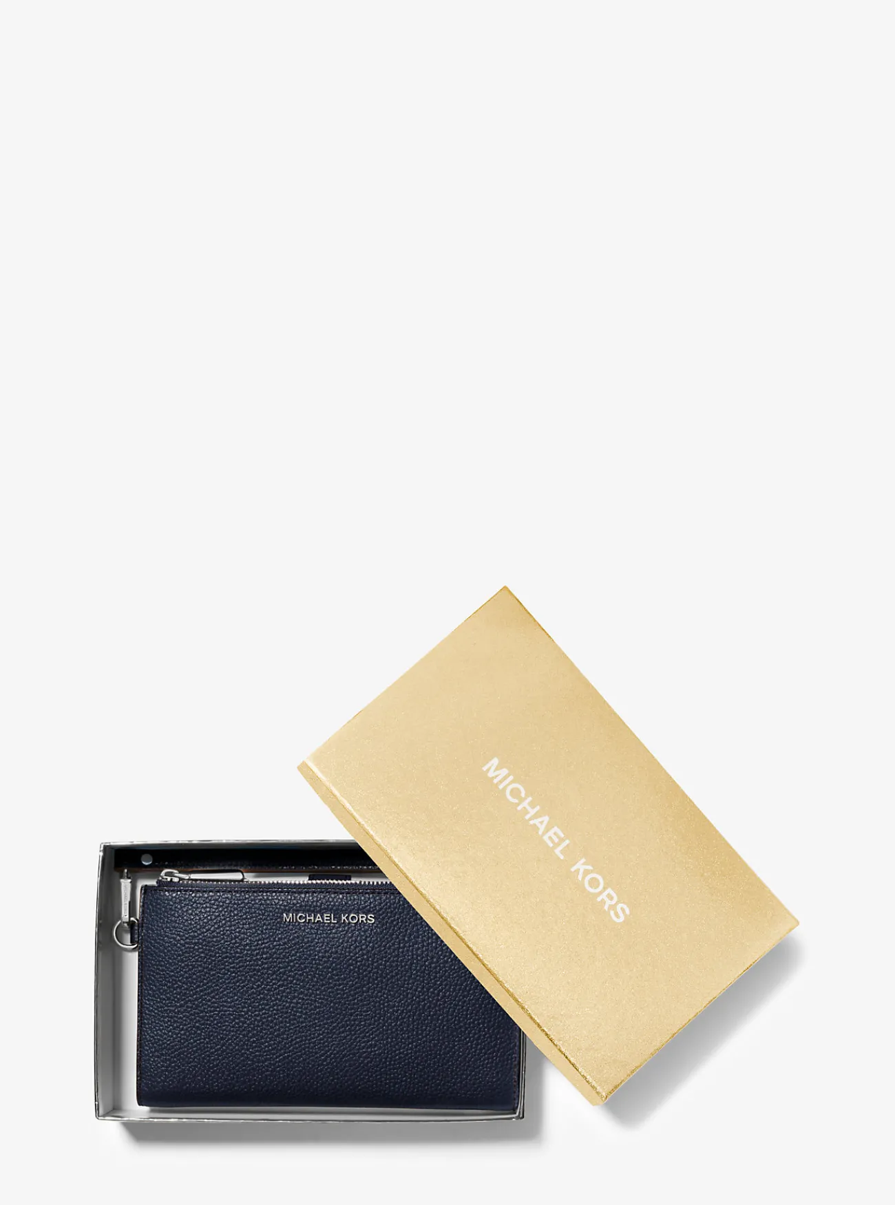 Michael Kors Smartphoneportefeuille Adele van leer MARINEBLAUW Outlet
